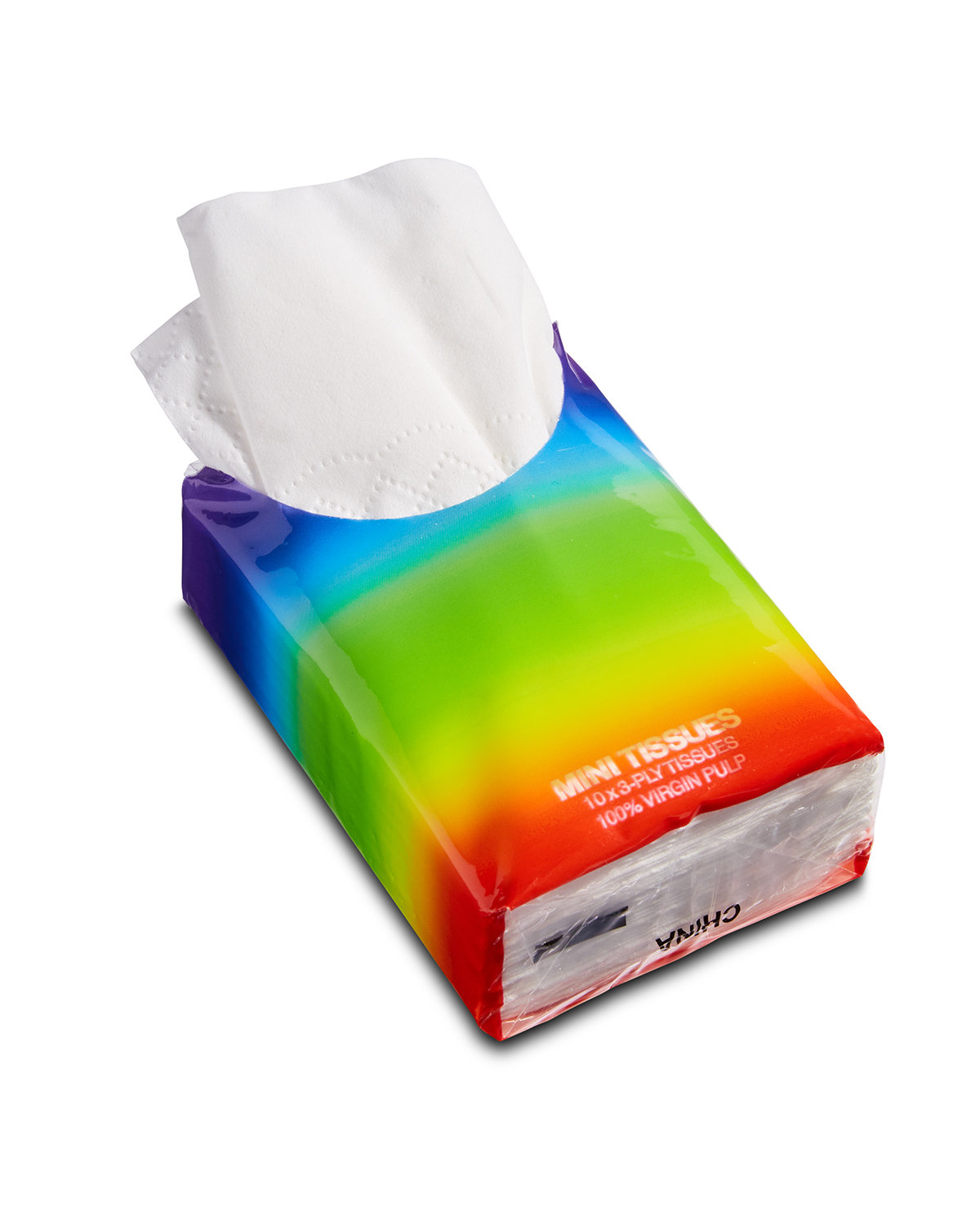 Mini Tissue Packet - Rainbow 6