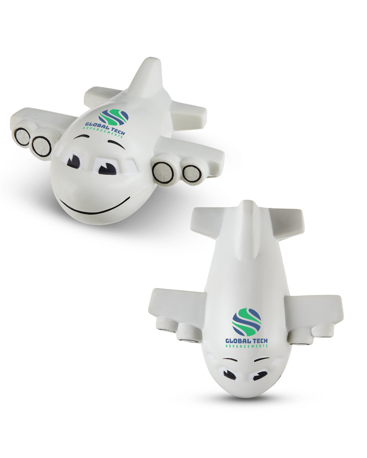 Smiling Airplane Shape Stress Ball 2