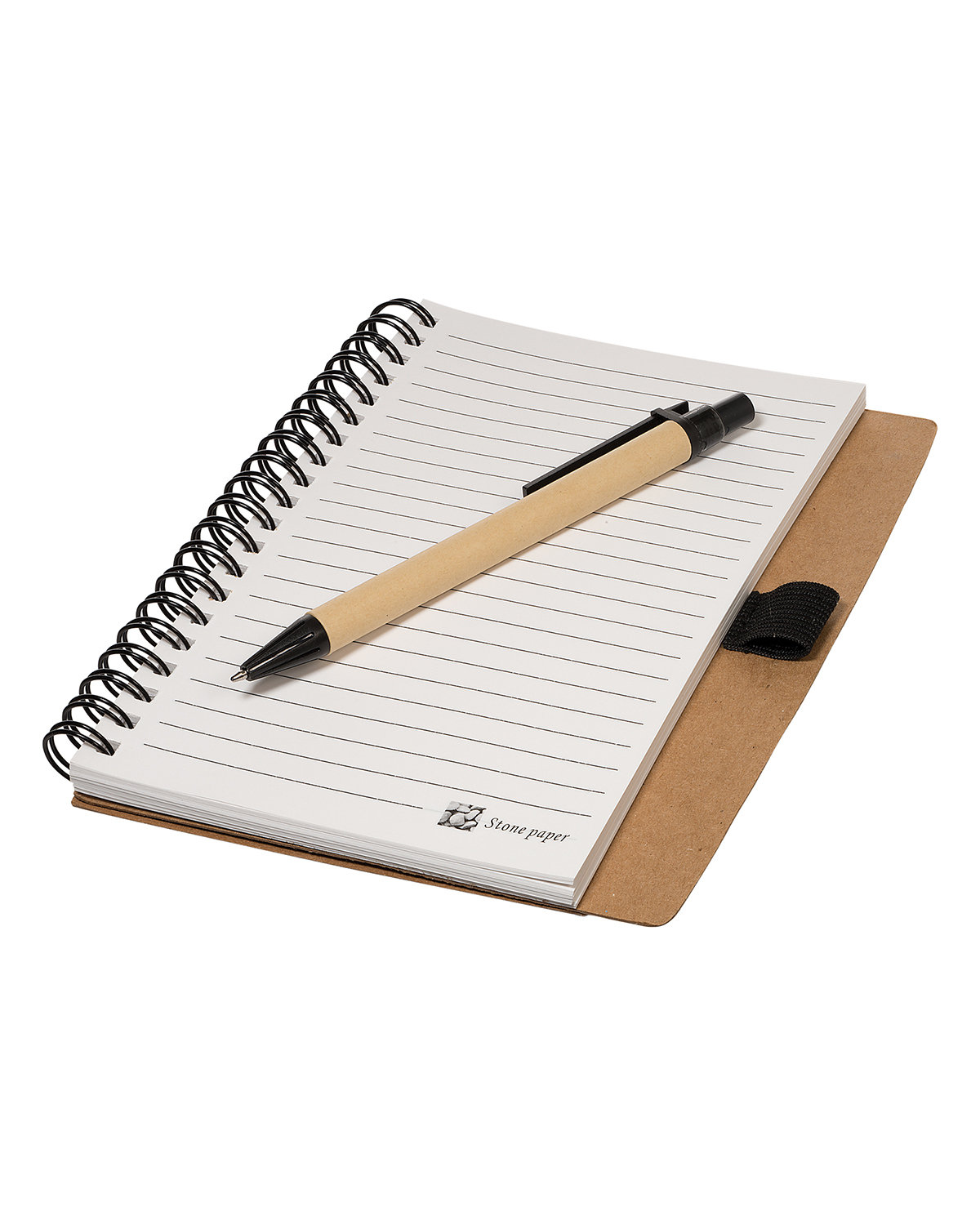 Stone Paper Spiral Notebook & Pen 5.5" x 7" 2