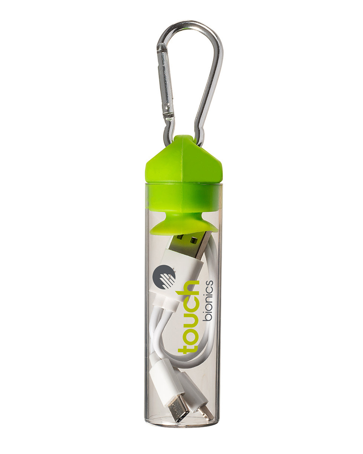 3-in-1 Charger Cable in Carabiner Storage Tube 3