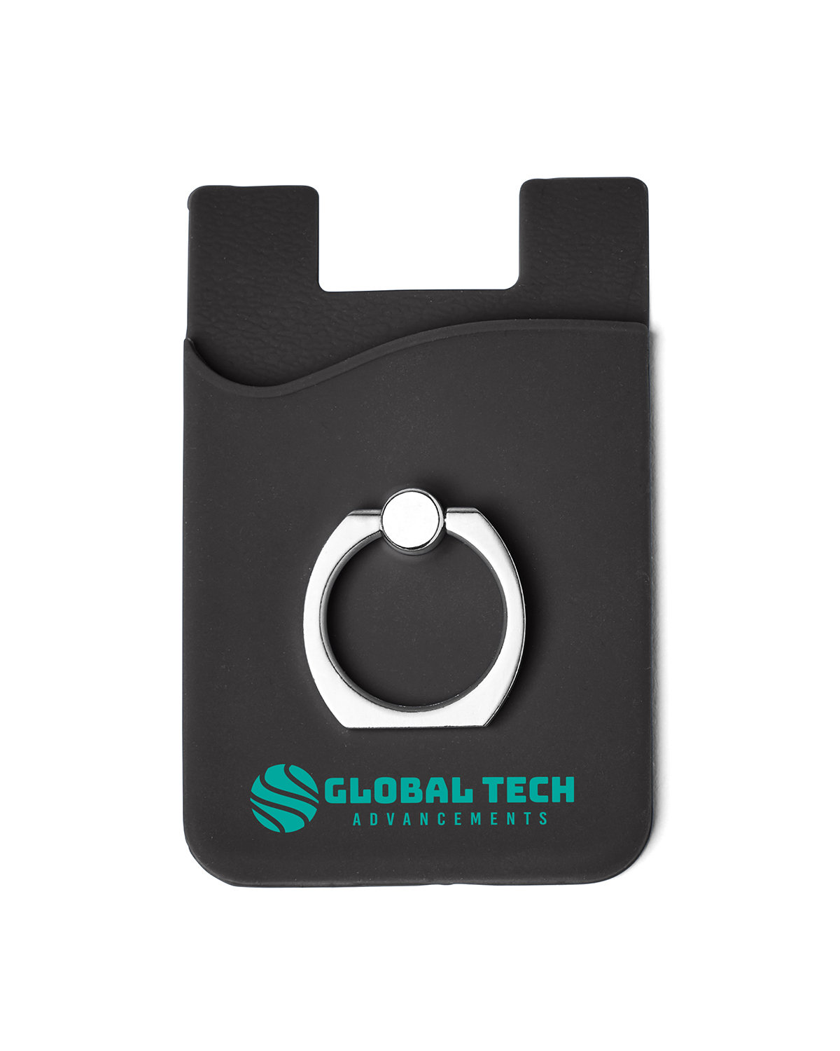 Silicone Card Holder with Metal Ring Phone Stand 32