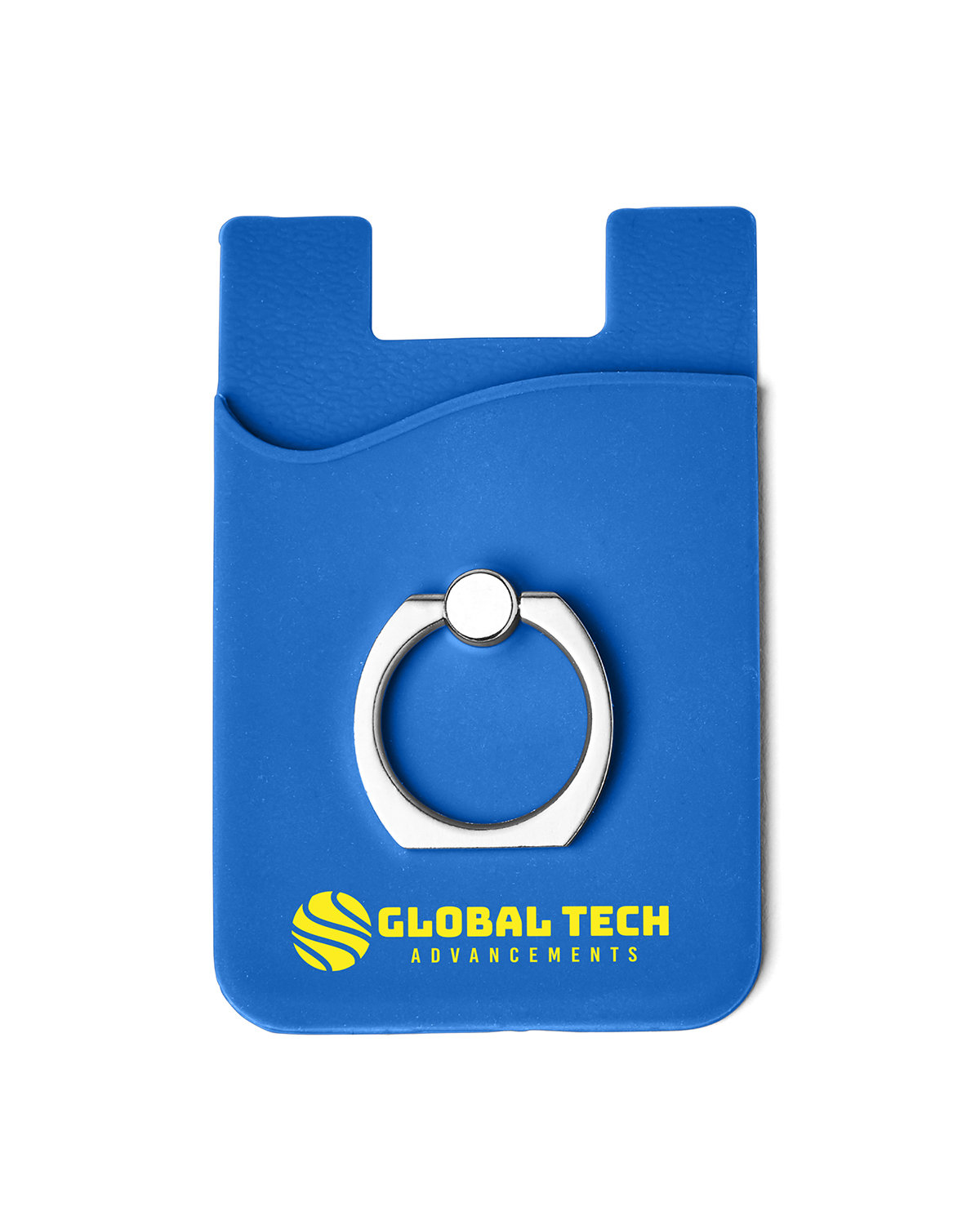 Silicone Card Holder with Metal Ring Phone Stand 8