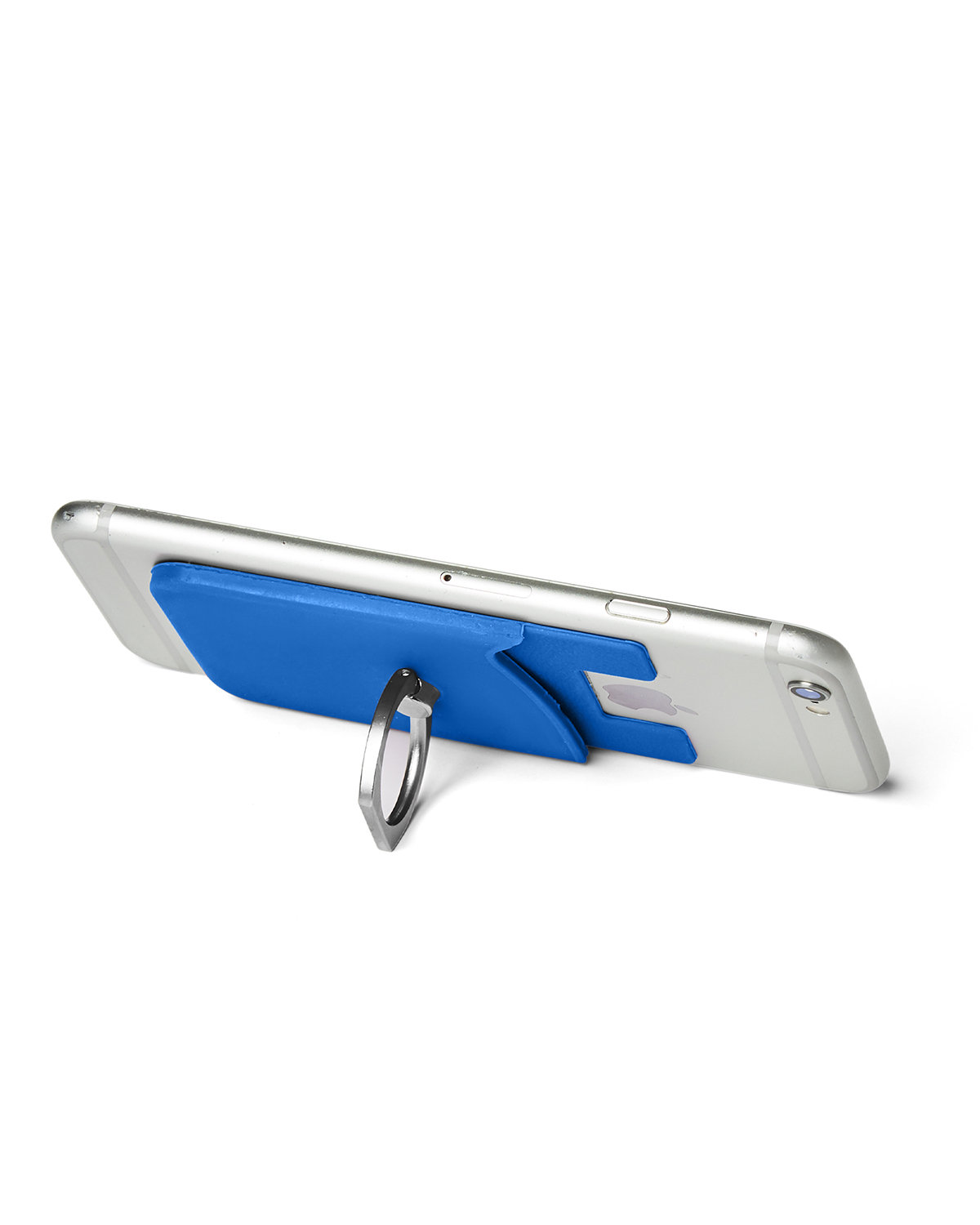 Silicone Card Holder with Metal Ring Phone Stand 2