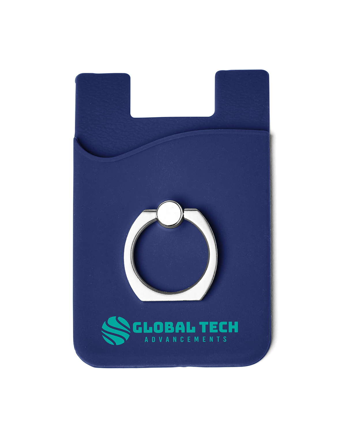 Silicone Card Holder with Metal Ring Phone Stand 30