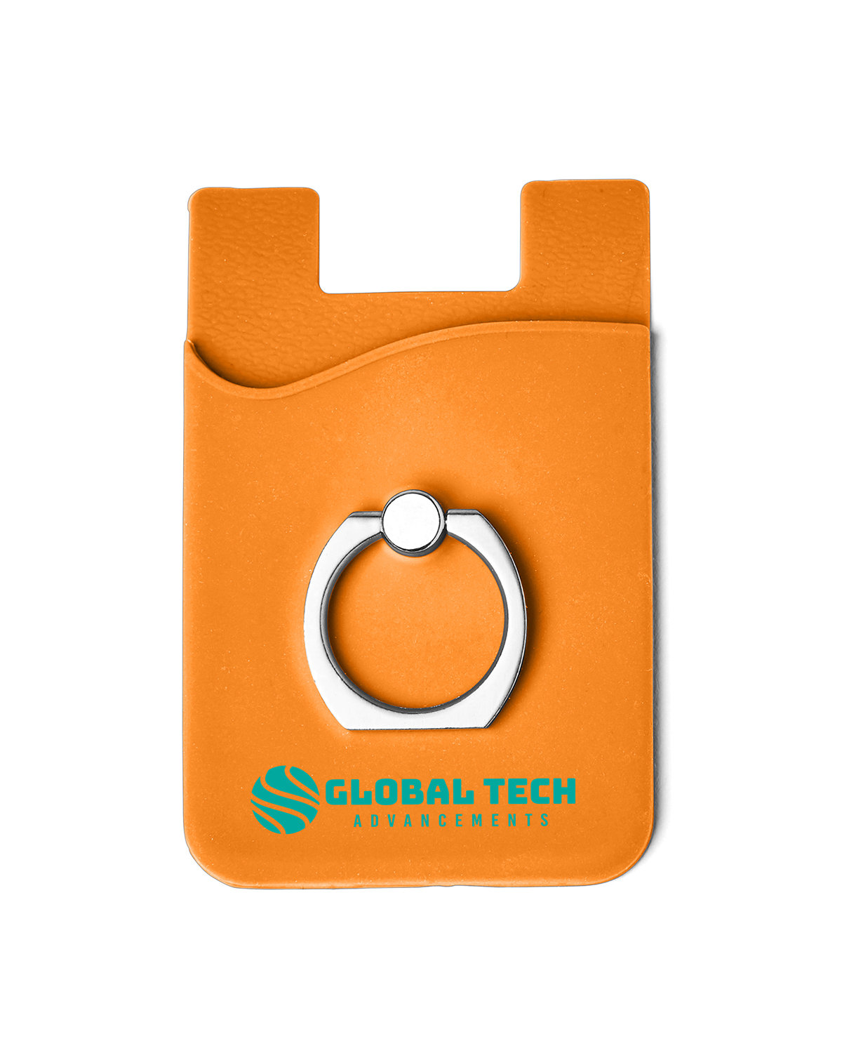 Silicone Card Holder with Metal Ring Phone Stand 19