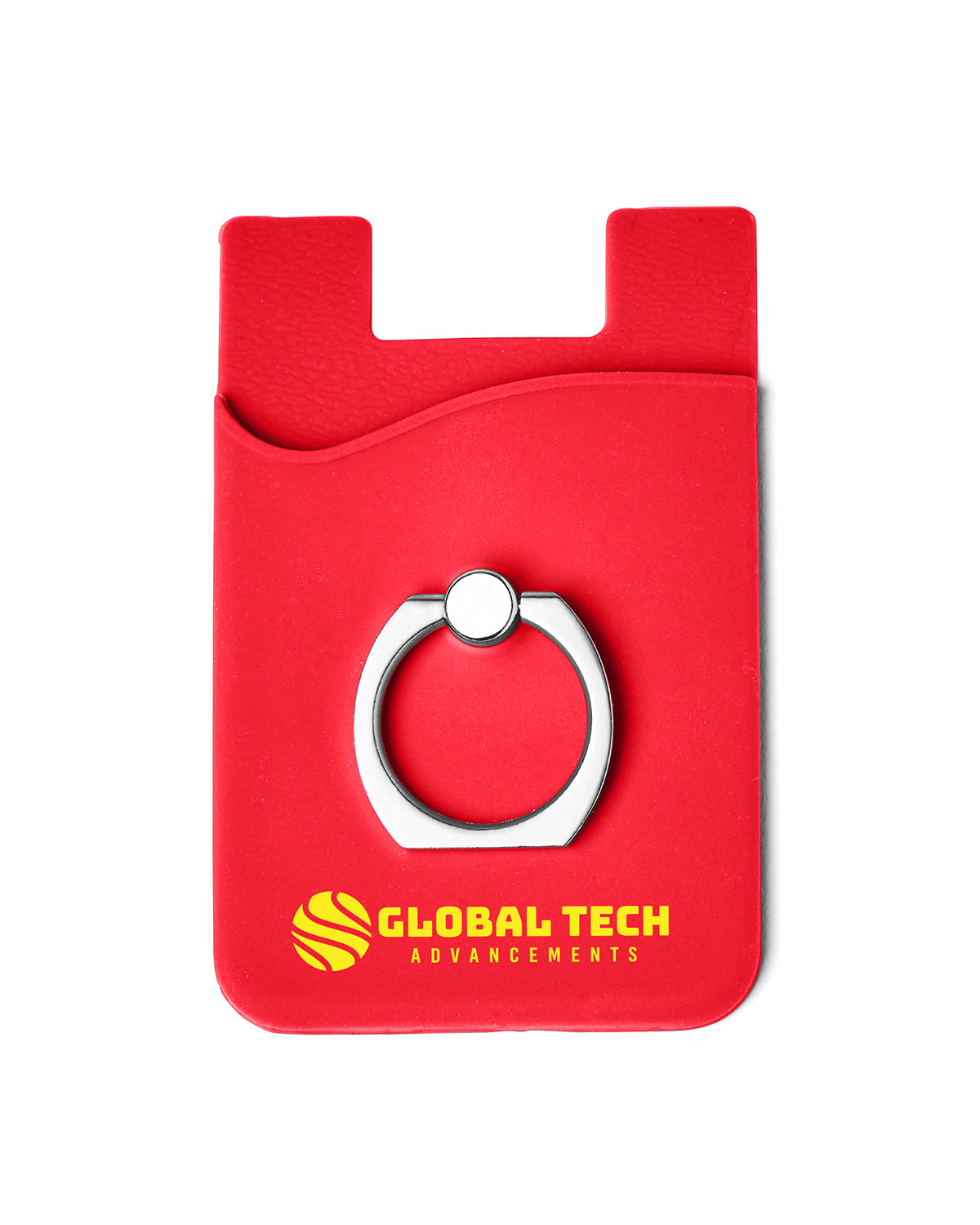 Silicone Card Holder with Metal Ring Phone Stand 25