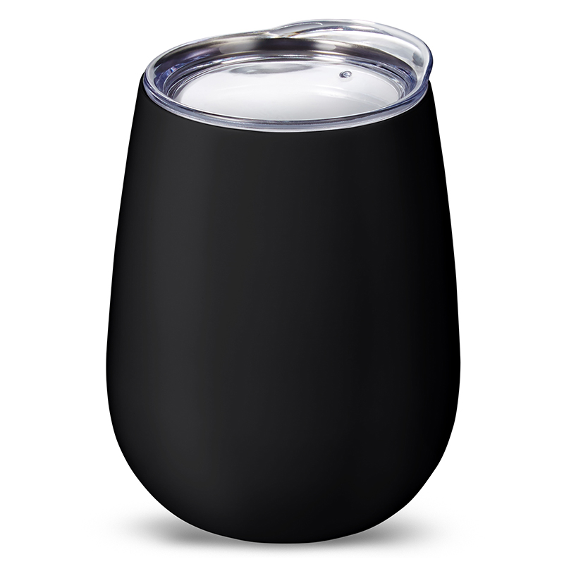 10 oz Stemless Insulated Wine Tumbler With Lid 1