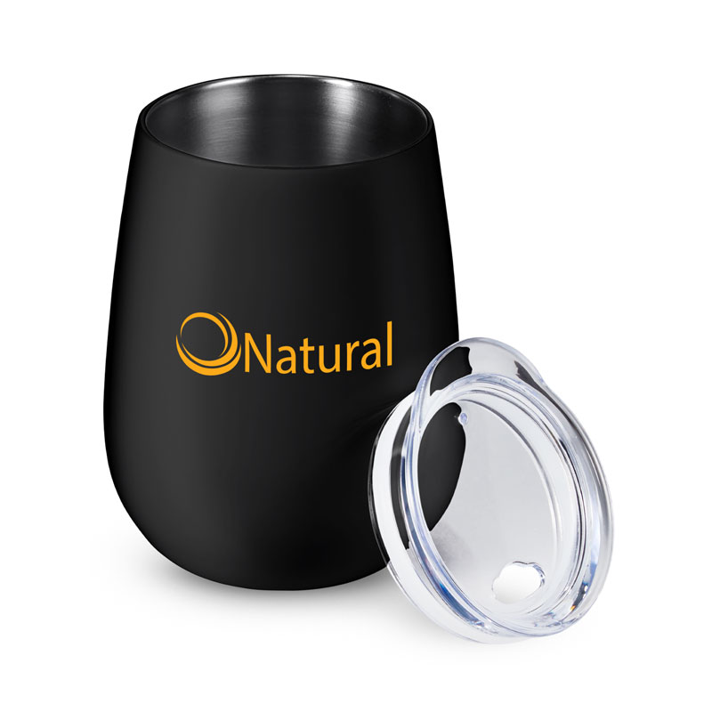 10 oz Stemless Insulated Wine Tumbler With Lid 6
