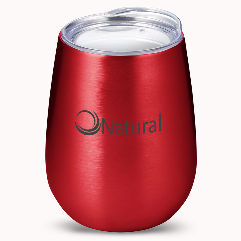 10 oz Stemless Insulated Wine Tumbler With Lid 9