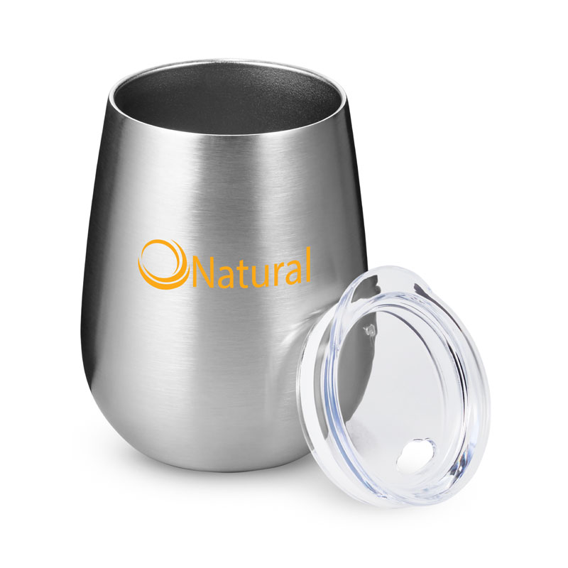 10 oz Stemless Insulated Wine Tumbler With Lid 11