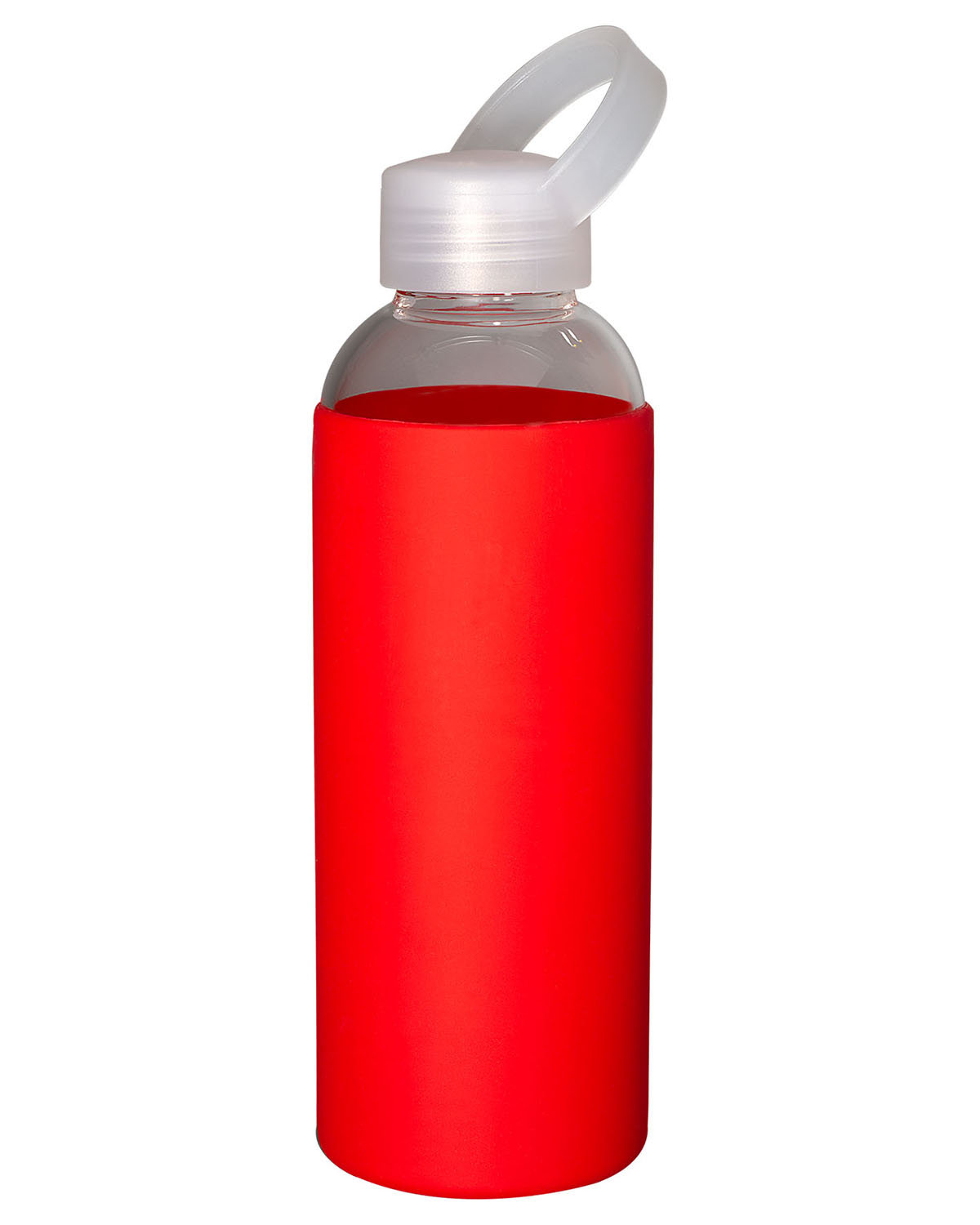 18 oz Glass Bottle With Color Silicone Sleeve 2