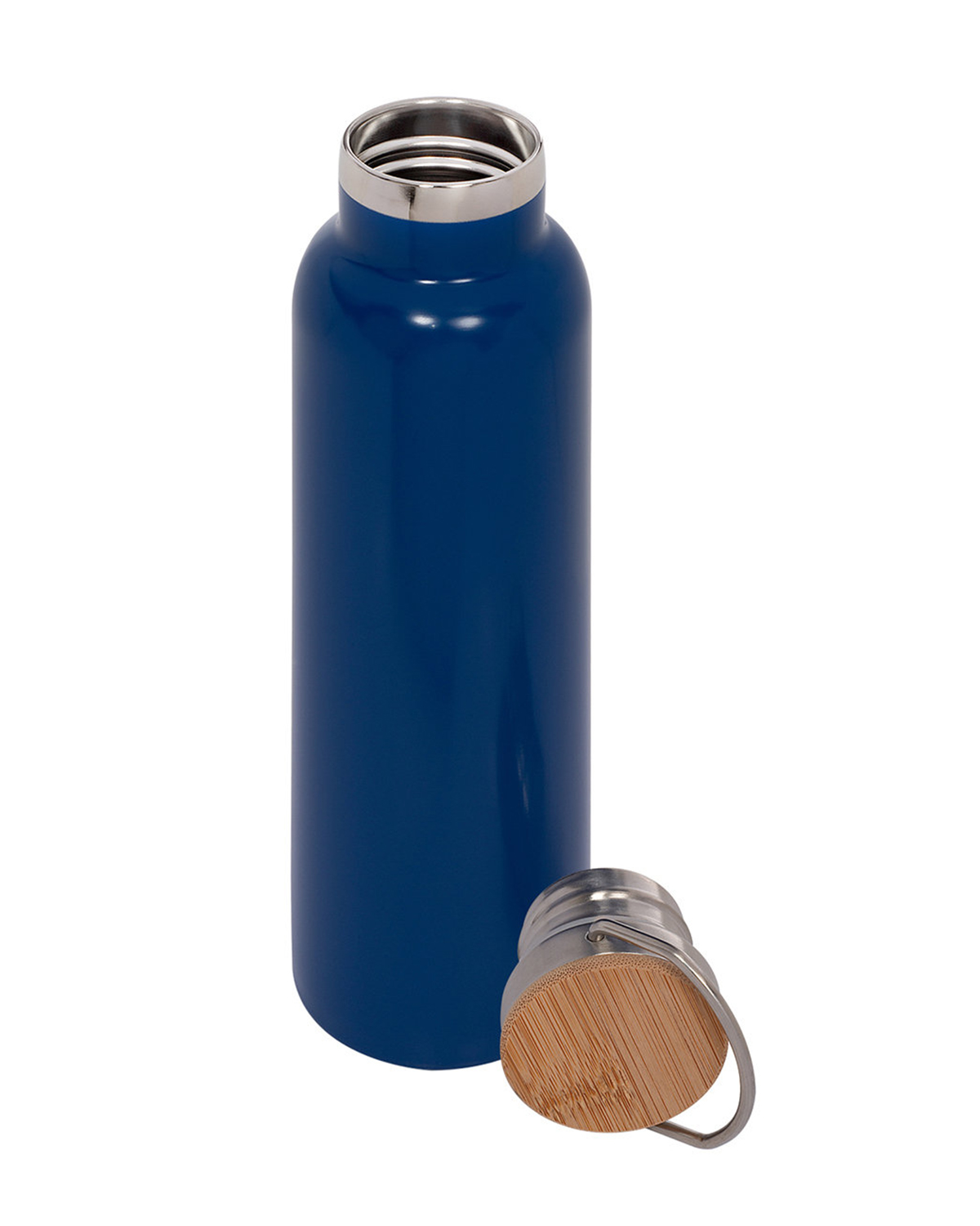 20 oz Vacuum Insulated Water Bottle With Bamboo Lid 4