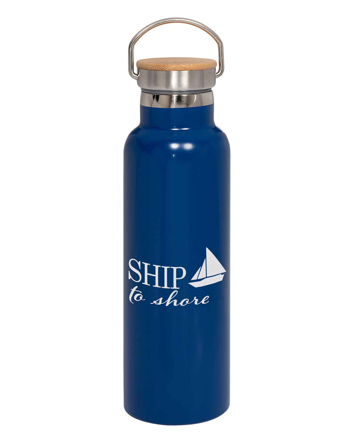 20 oz Vacuum Insulated Water Bottle With Bamboo Lid 6