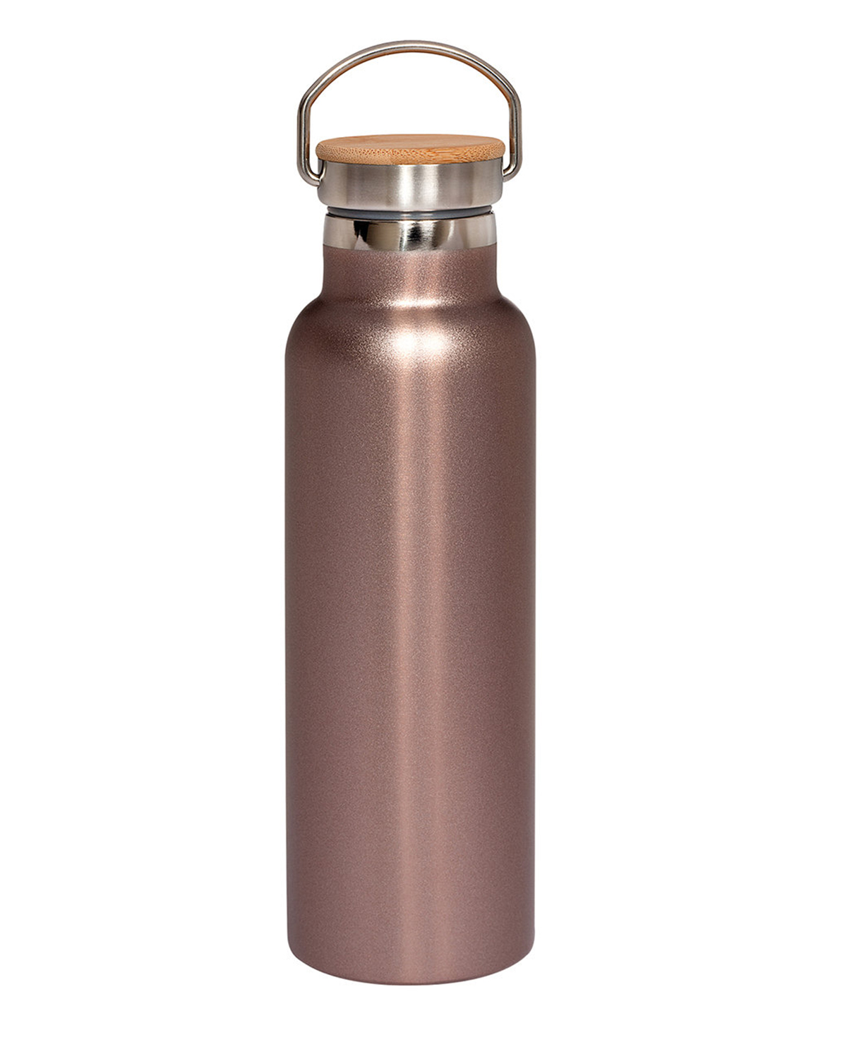 20 oz Vacuum Insulated Water Bottle With Bamboo Lid 2