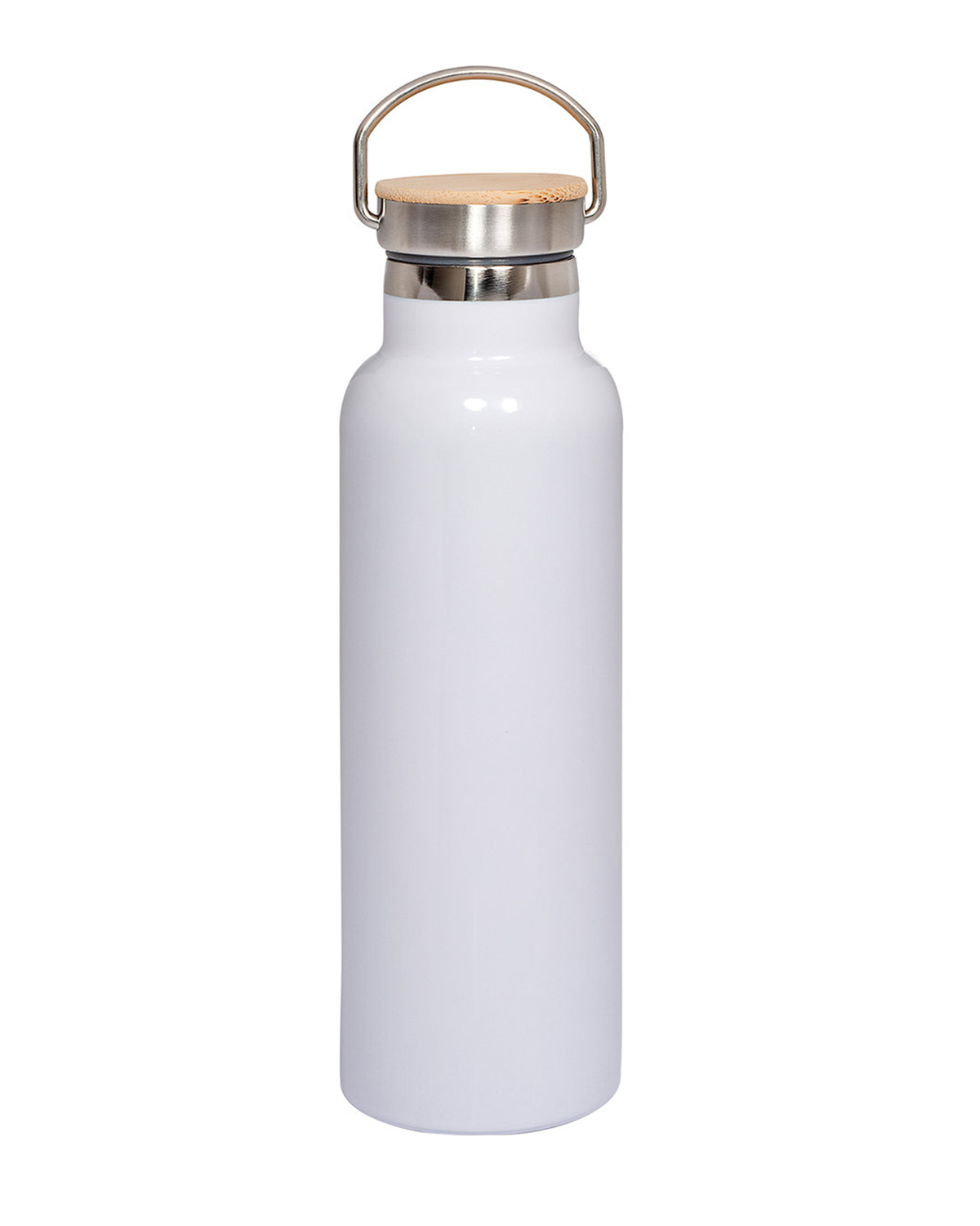 20 oz Vacuum Insulated Water Bottle With Bamboo Lid 25