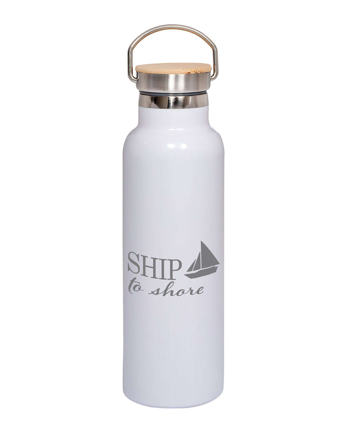 20 oz Vacuum Insulated Water Bottle With Bamboo Lid 24