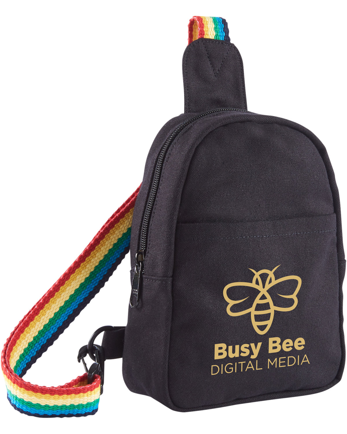 Rainbow Pride Recycled Cotton Crossbody Bag 11