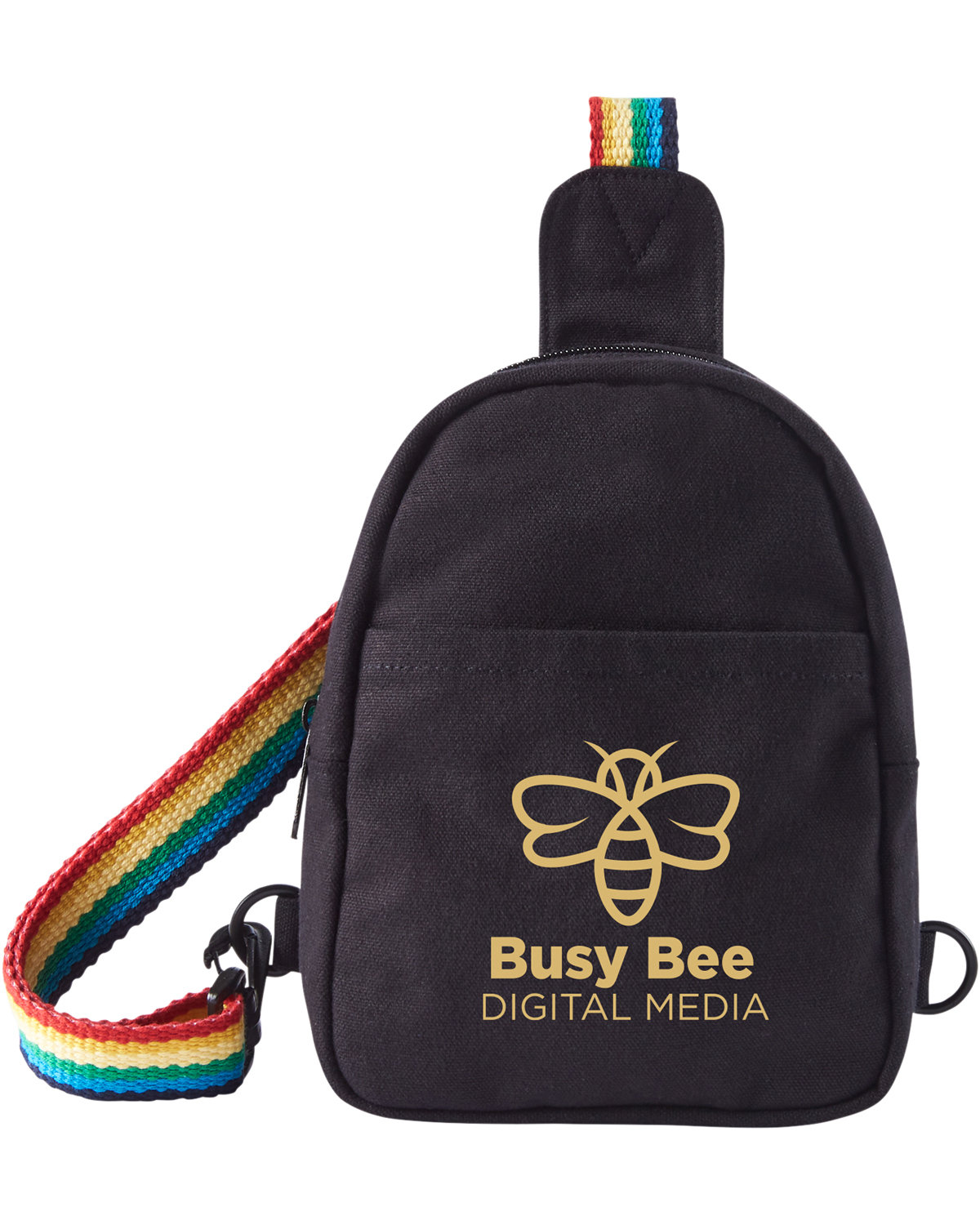 Rainbow Pride Recycled Cotton Crossbody Bag 4
