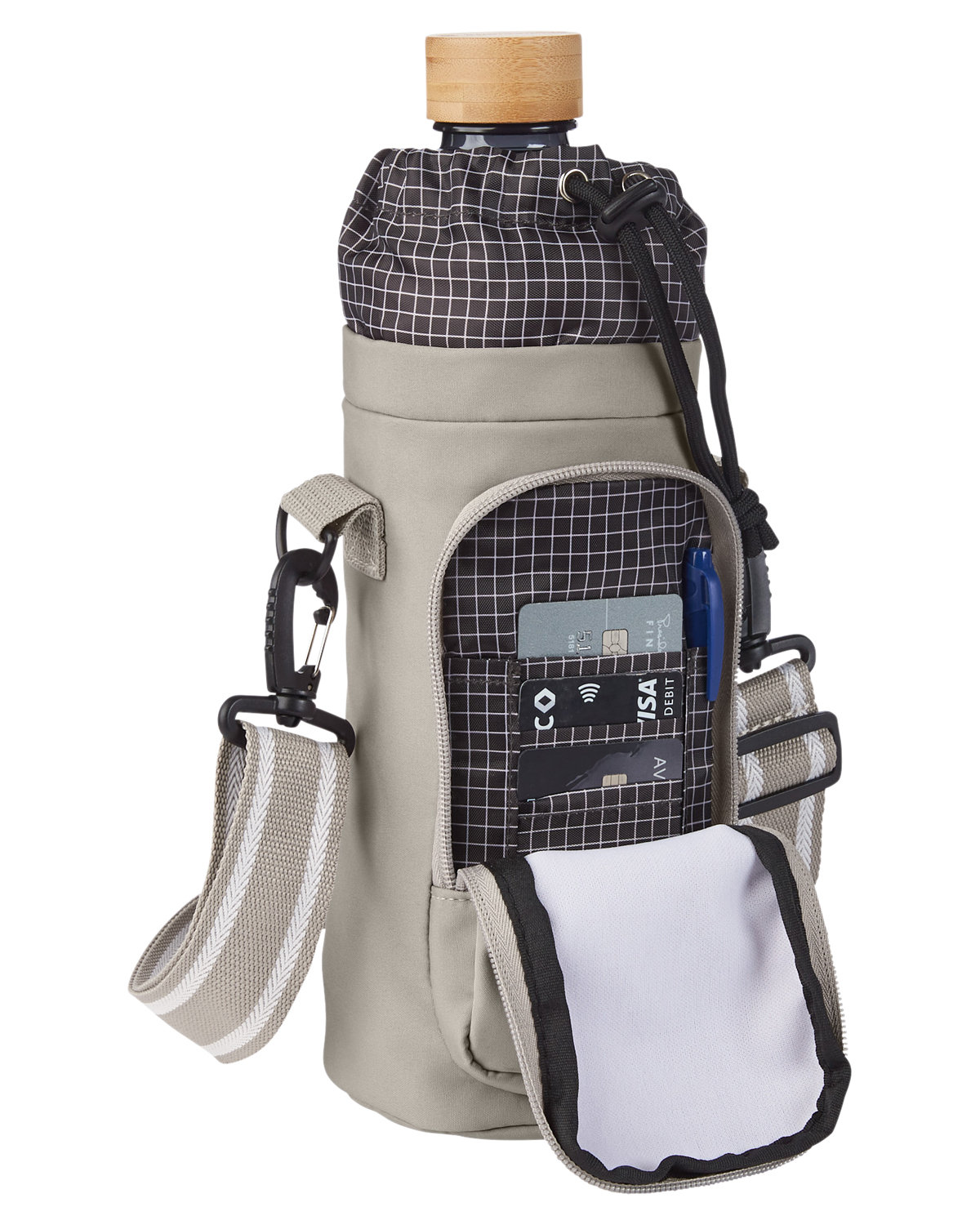 Academy Eco Friendly Water Bottle Bag With Storage Pocket. 17