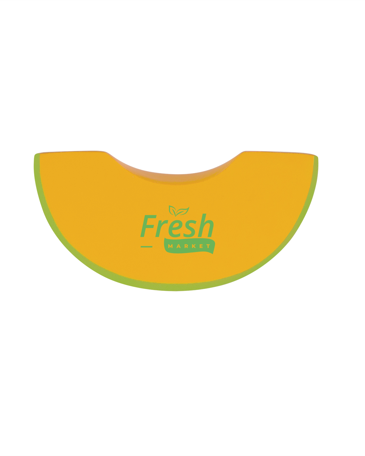 Cantaloupe Slice Shape Stress Ball, custom stress ball with logo imprint 2