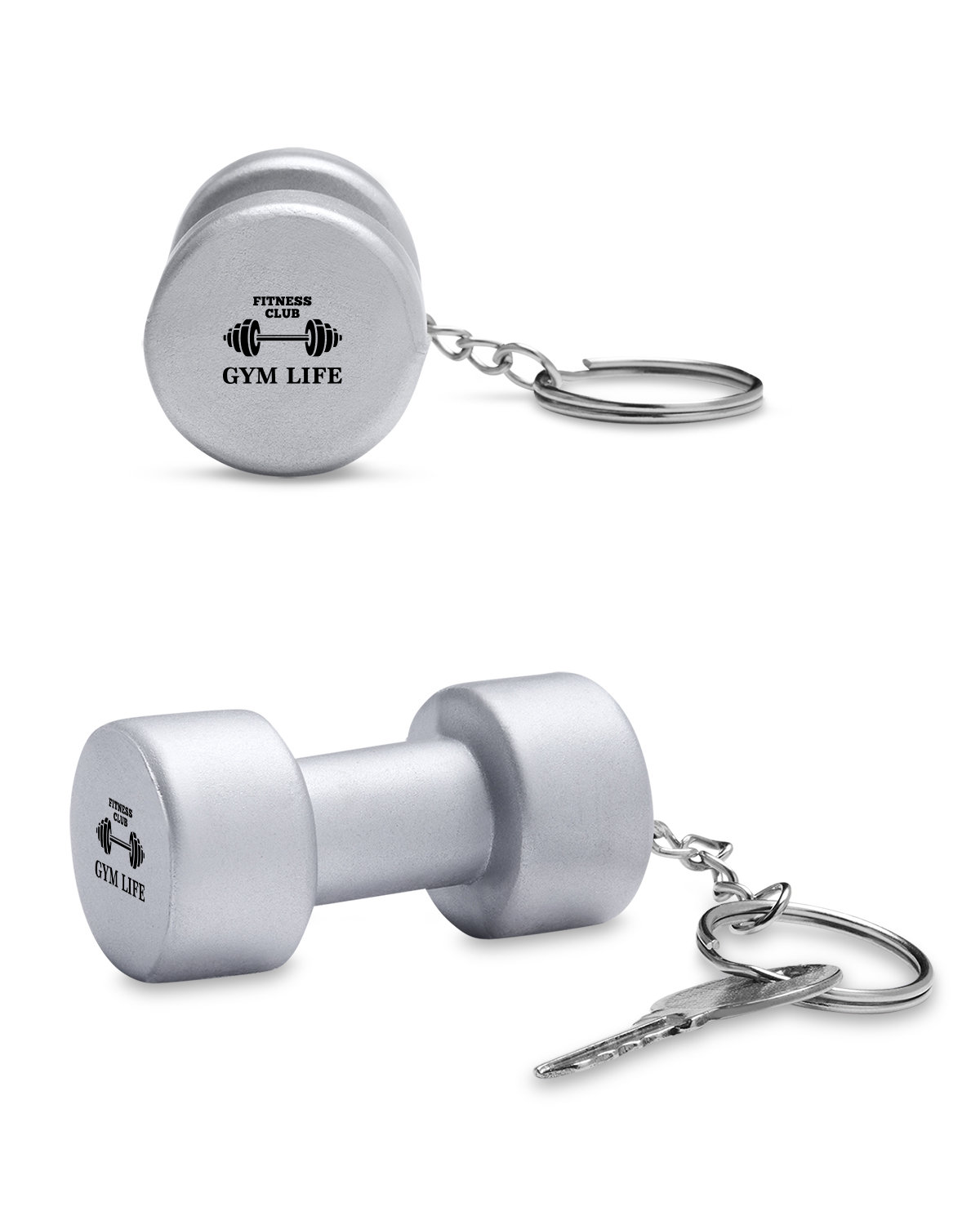 Dumbbell Shape Stress Ball Keychain 4