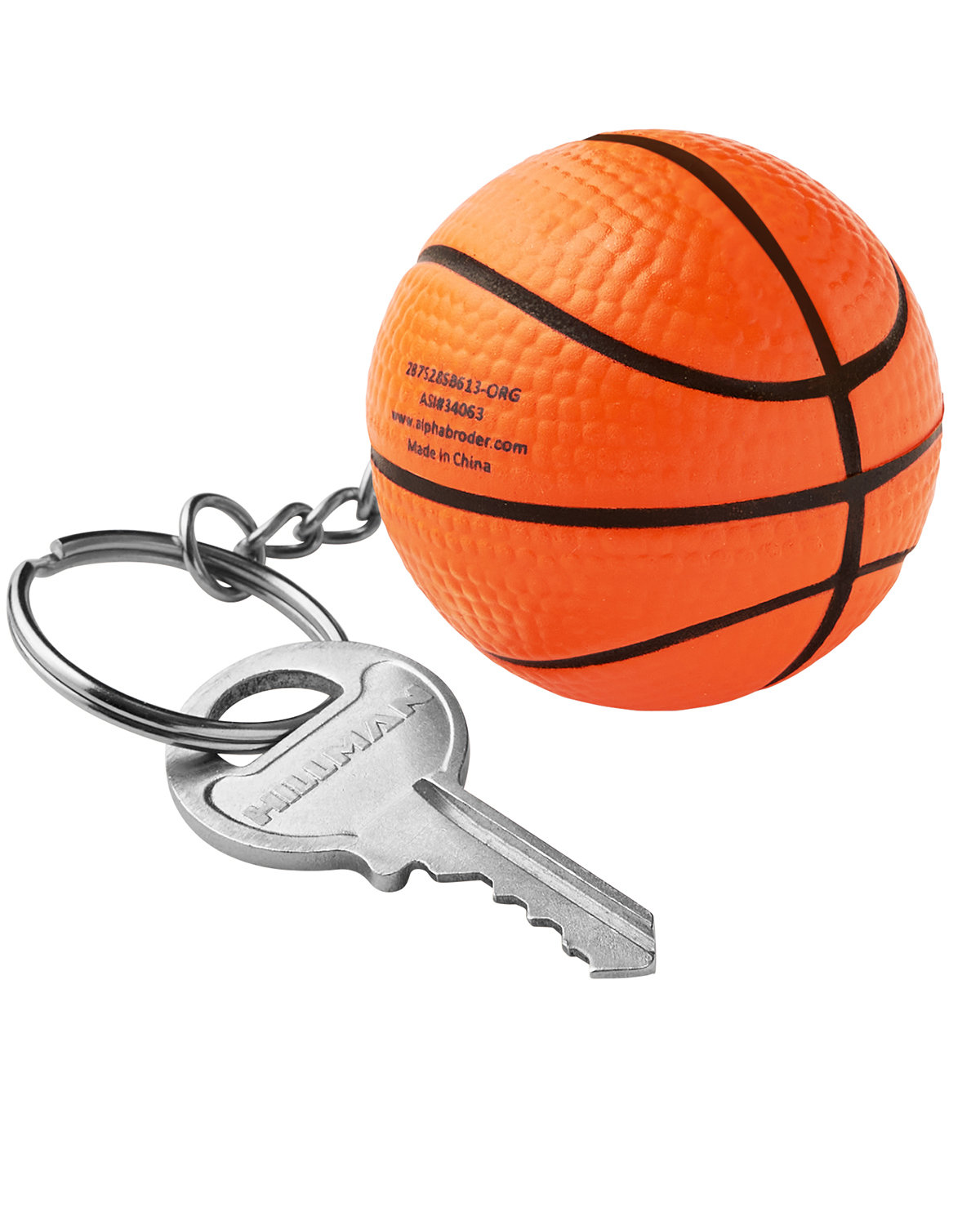 Basketball Shape Stress Ball Keychain 5