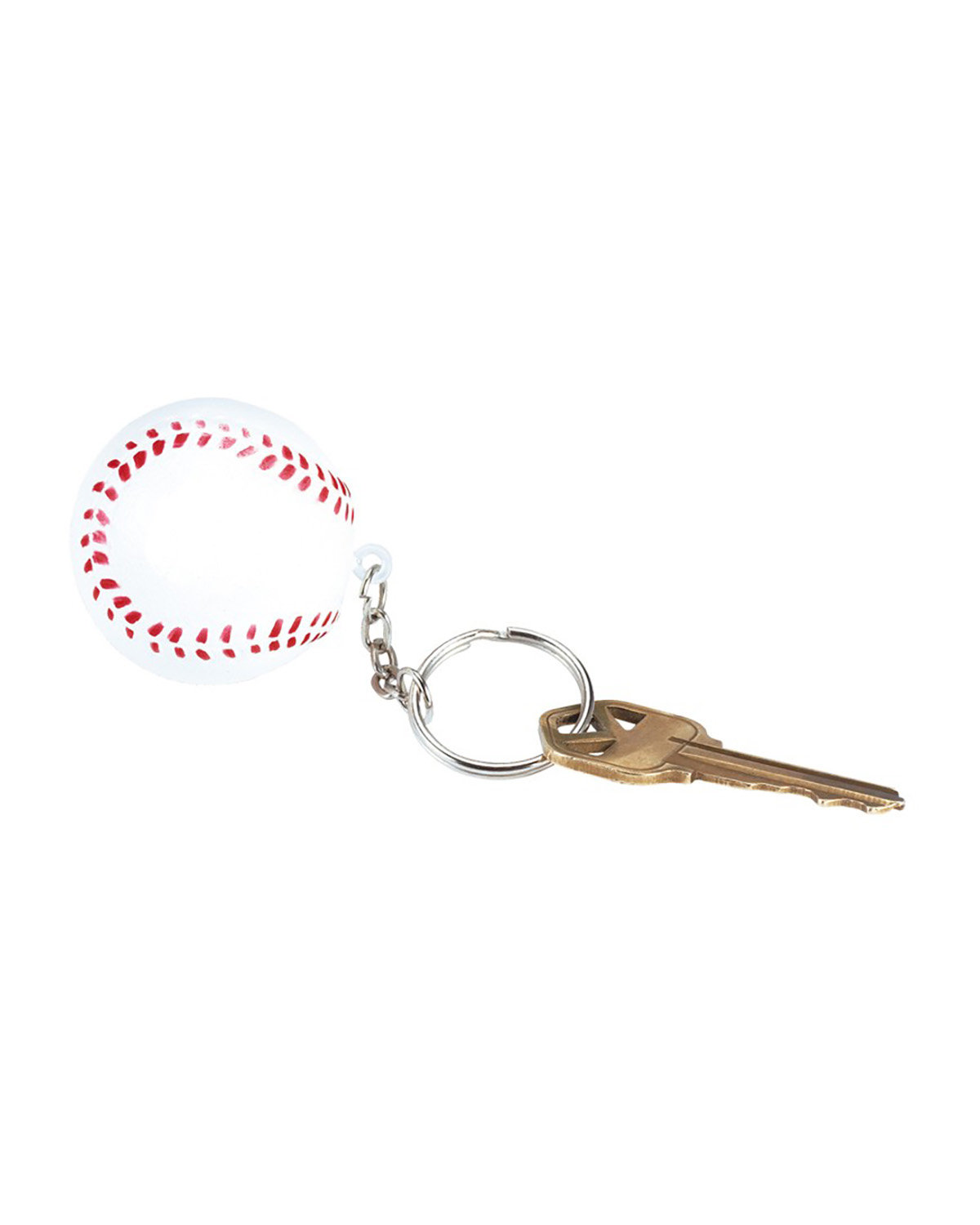Baseball Shape Stress Ball Keychain 2