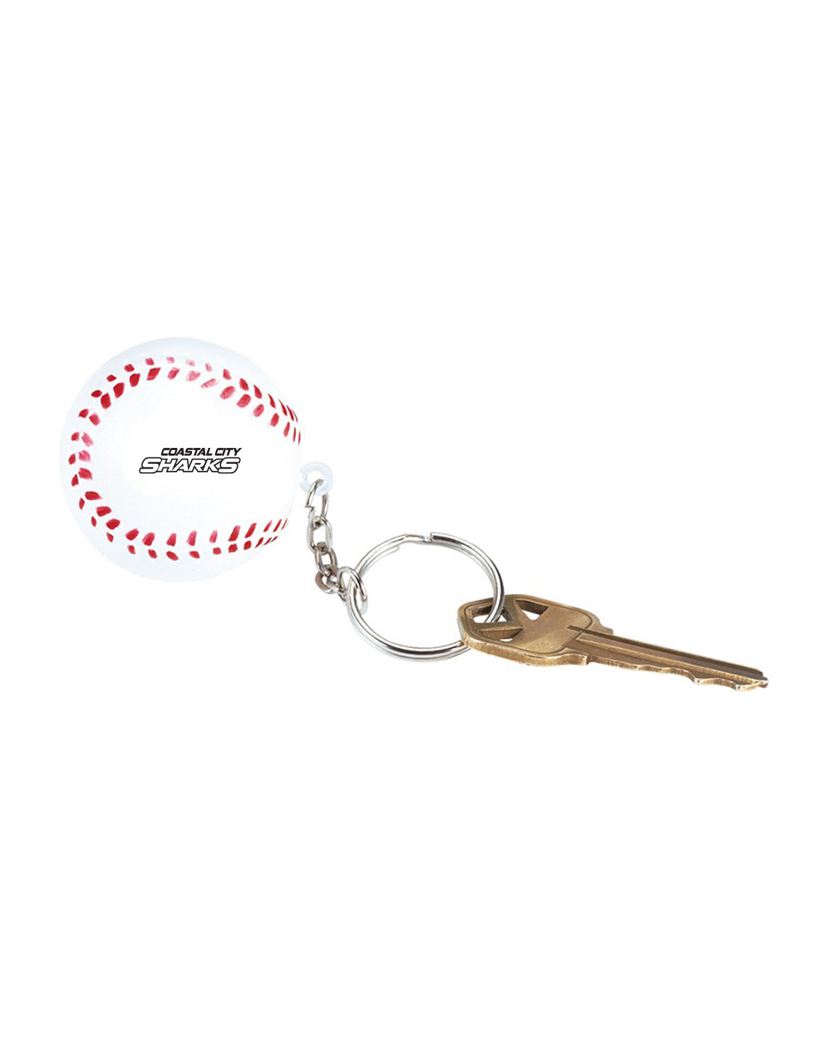 Baseball Shape Stress Ball Keychain 4