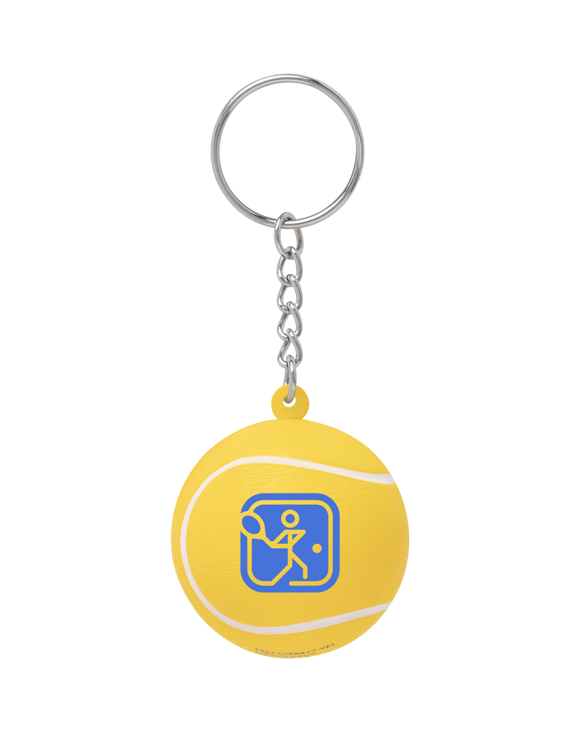 Tennis Ball Shape Stress Ball Keychain 3