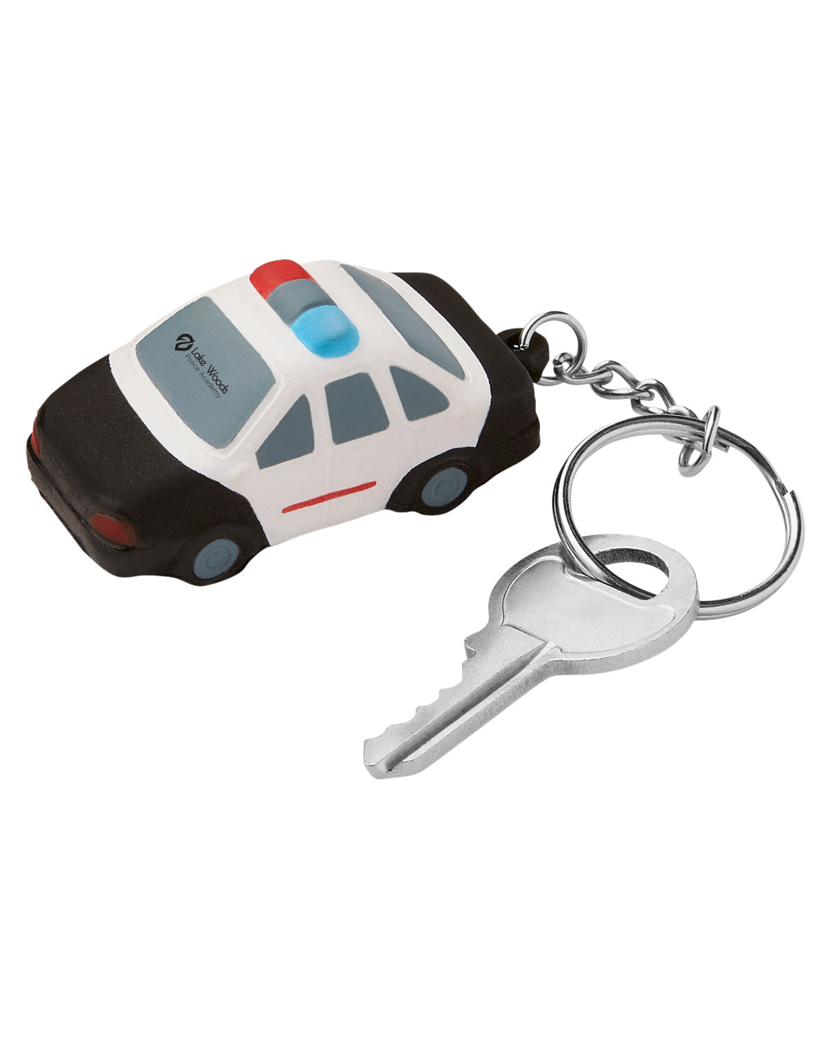 Police Car Shape Stress Ball Keychain 3