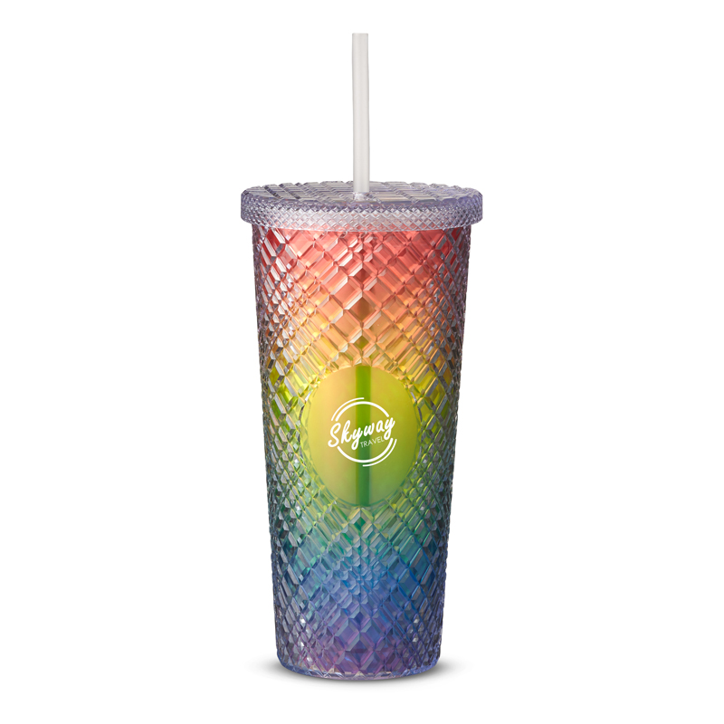 22 oz Sparkle Straw Tumbler 25