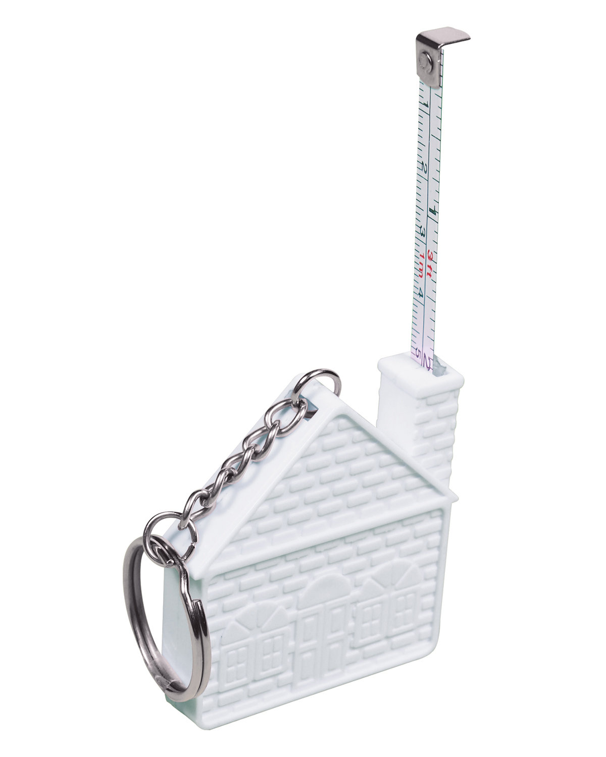House Tape Measure Key Chain 3' 2