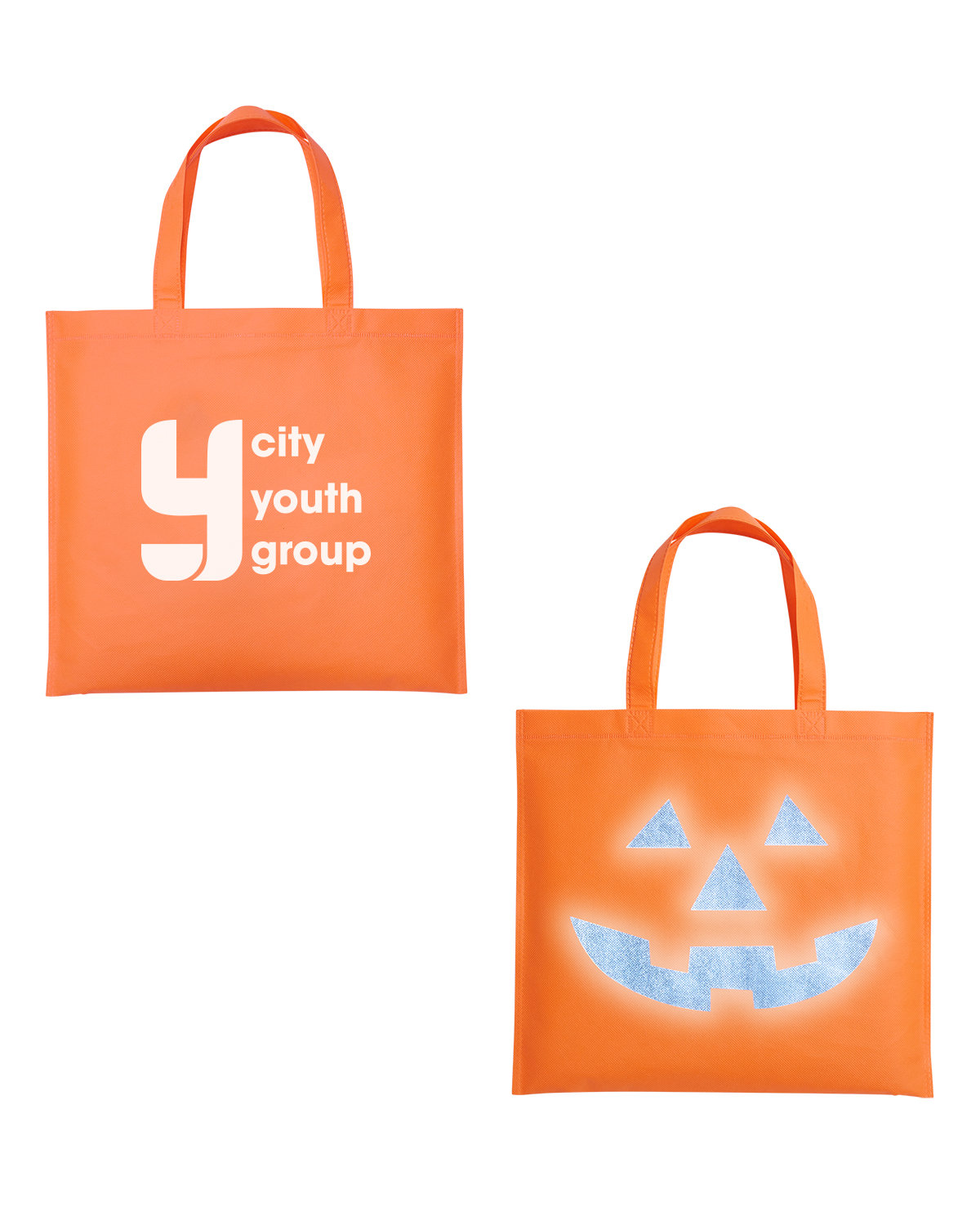 Halloween Pumpkin Reflective Tote Bag 2
