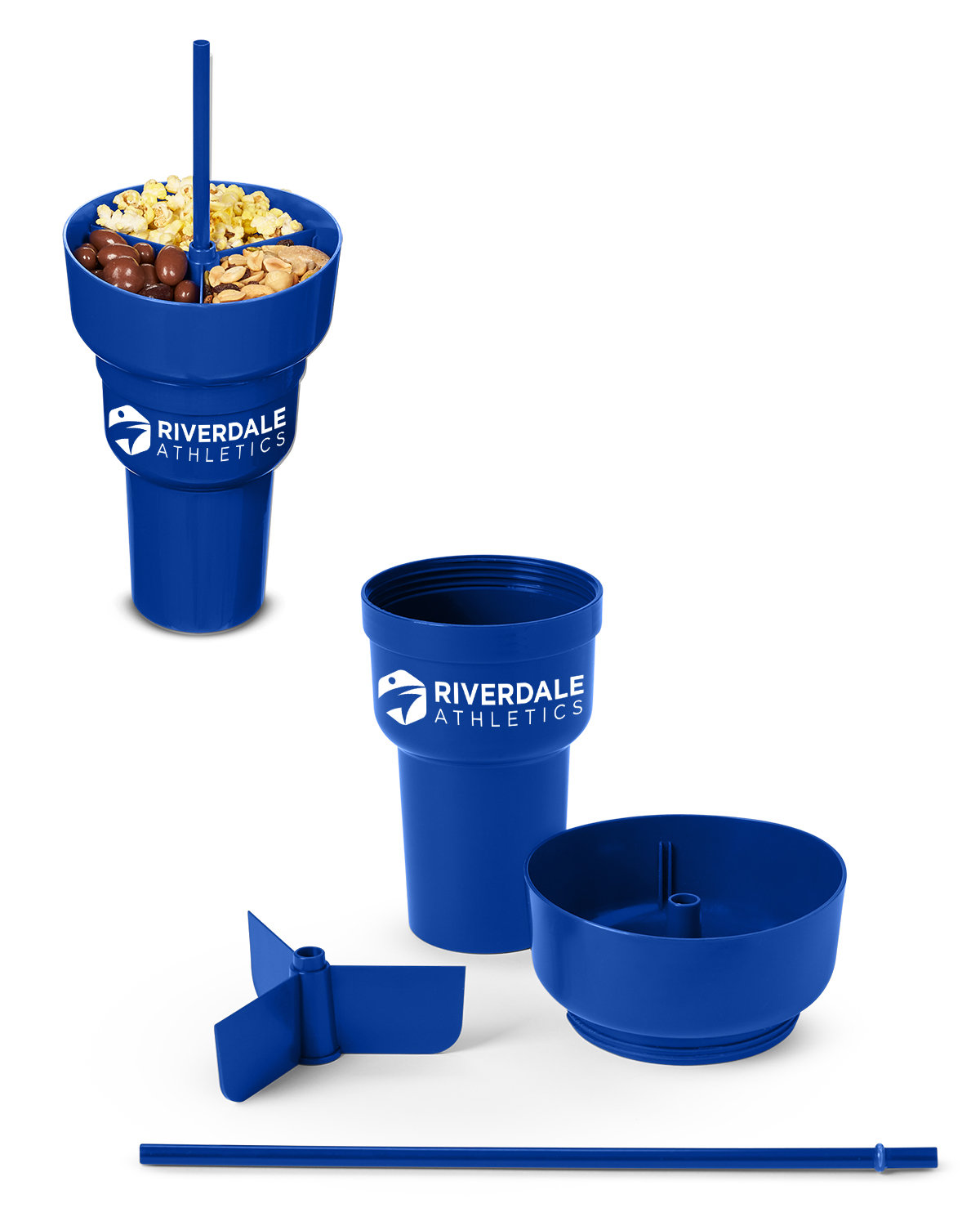 1L Recycled PP Stadium Tumbler with Snack Bowl 21