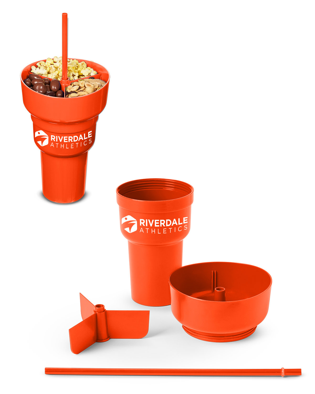 1L Recycled PP Stadium Tumbler with Snack Bowl 54