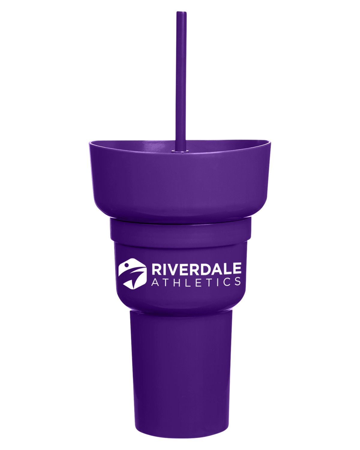 1L Recycled PP Stadium Tumbler with Snack Bowl 1