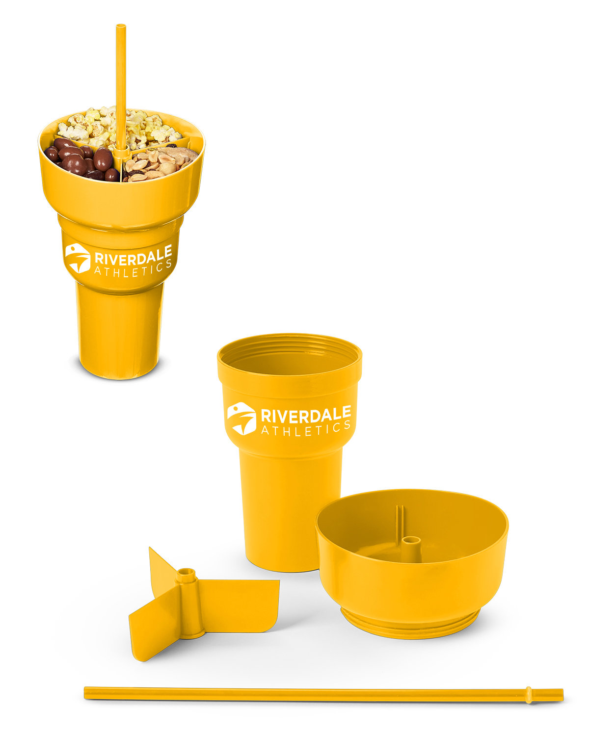 1L Recycled PP Stadium Tumbler with Snack Bowl 39