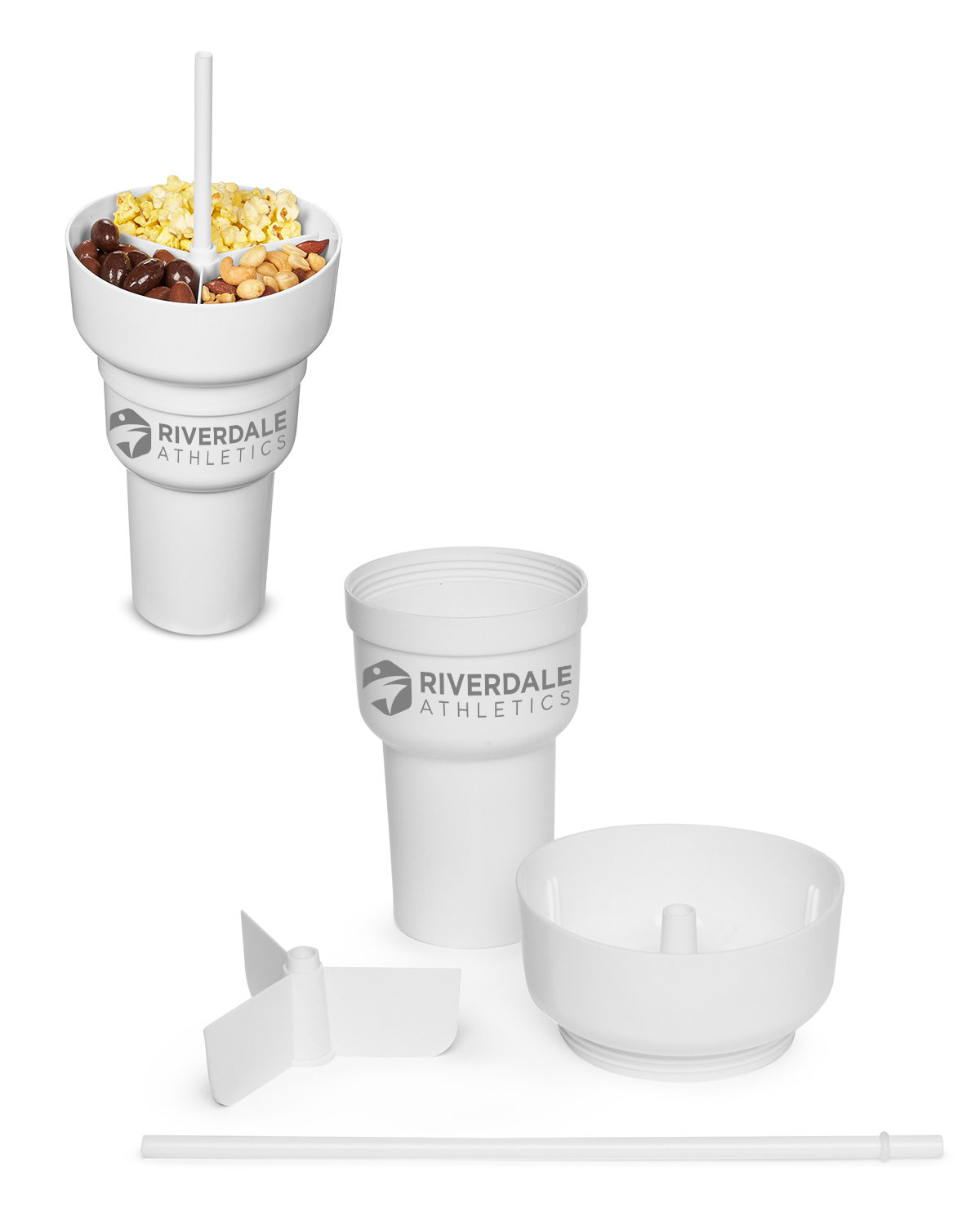 1L Recycled PP Stadium Tumbler with Snack Bowl 32