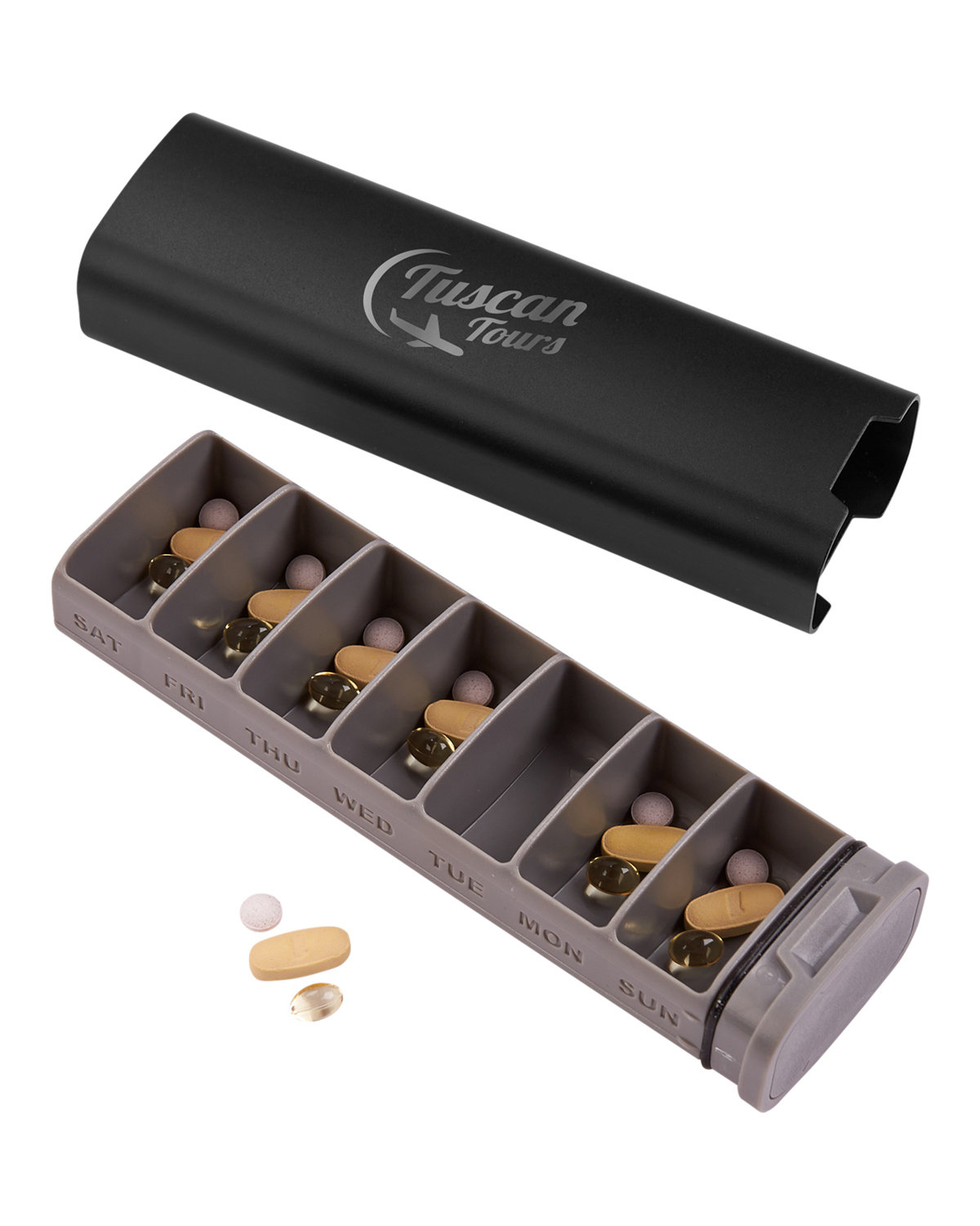 In Transit Travel Weekly Pill Organizer Box. 28
