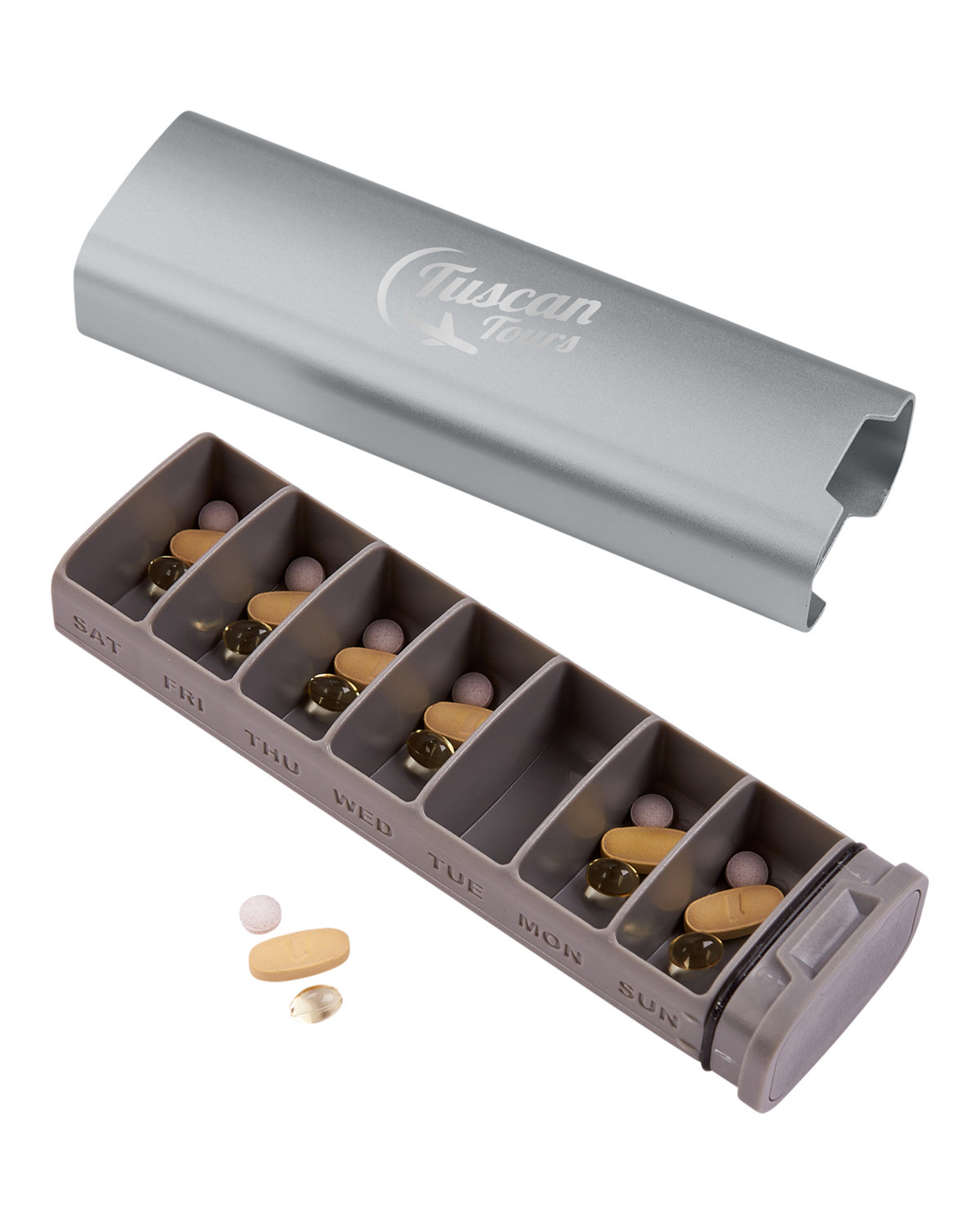 In Transit Travel Weekly Pill Organizer Box. 7