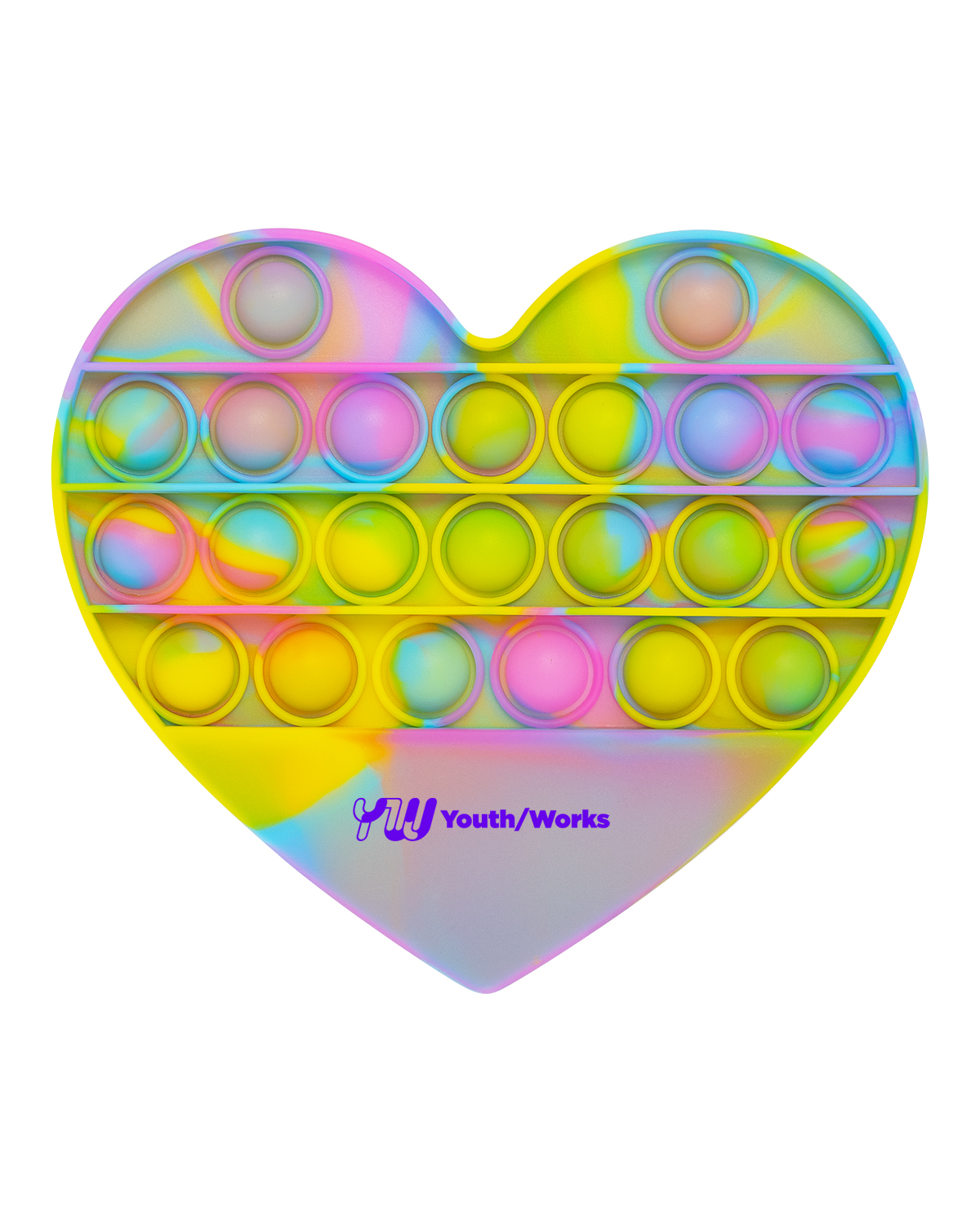 Push Pop Bubble Heart Shape Fidget Sensory Toy 3