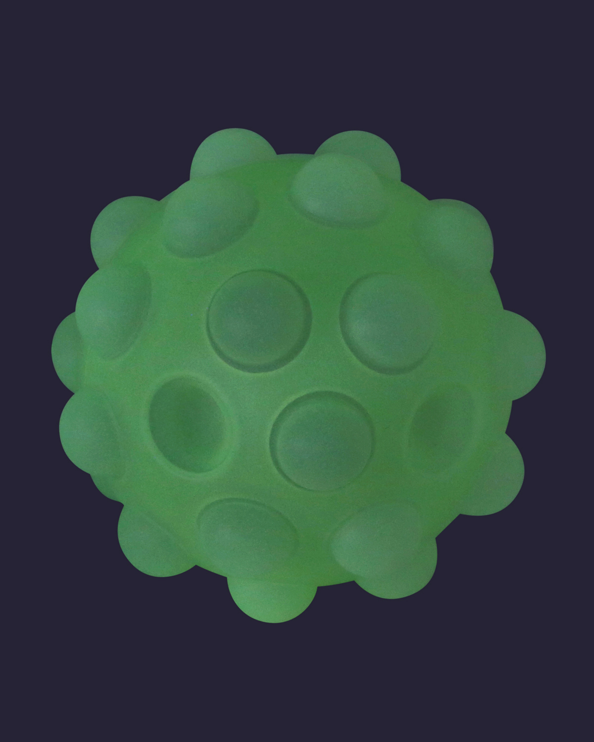 Glow in the Dark Push Pop Bubble Ball Fidget Sensory Toy 7