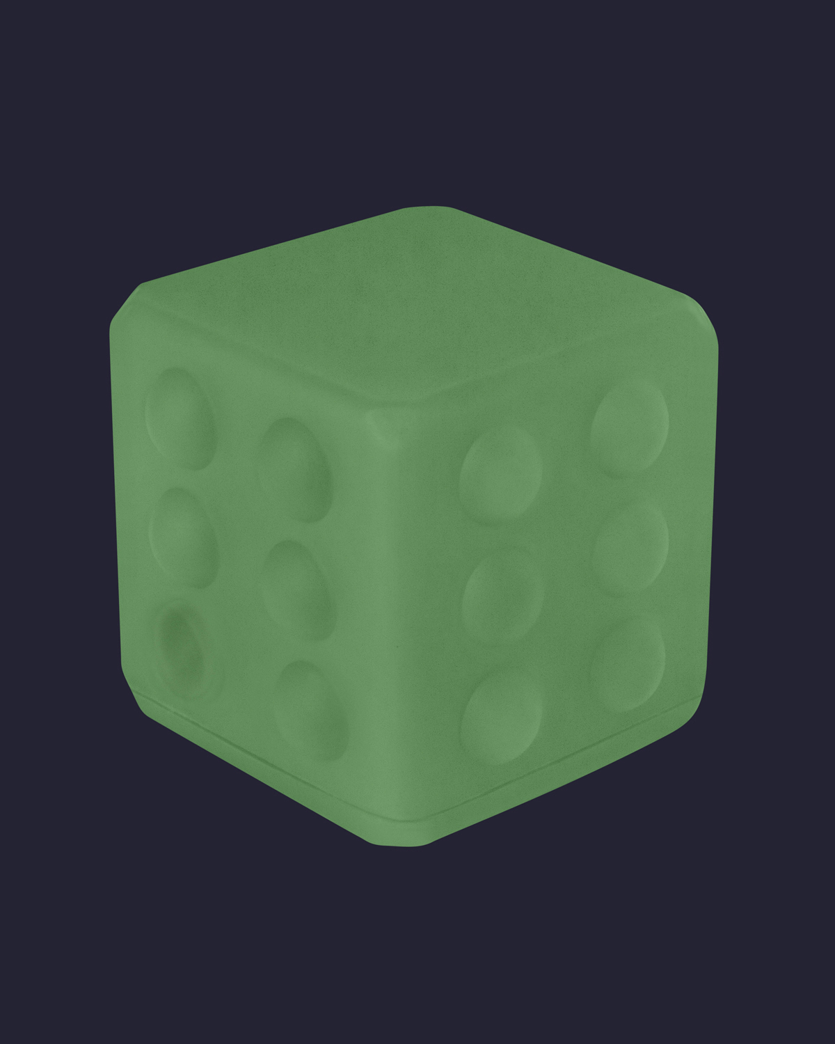 Glow in the Dark Push Pop Bubble Cube Fidget Sensory Toy 6