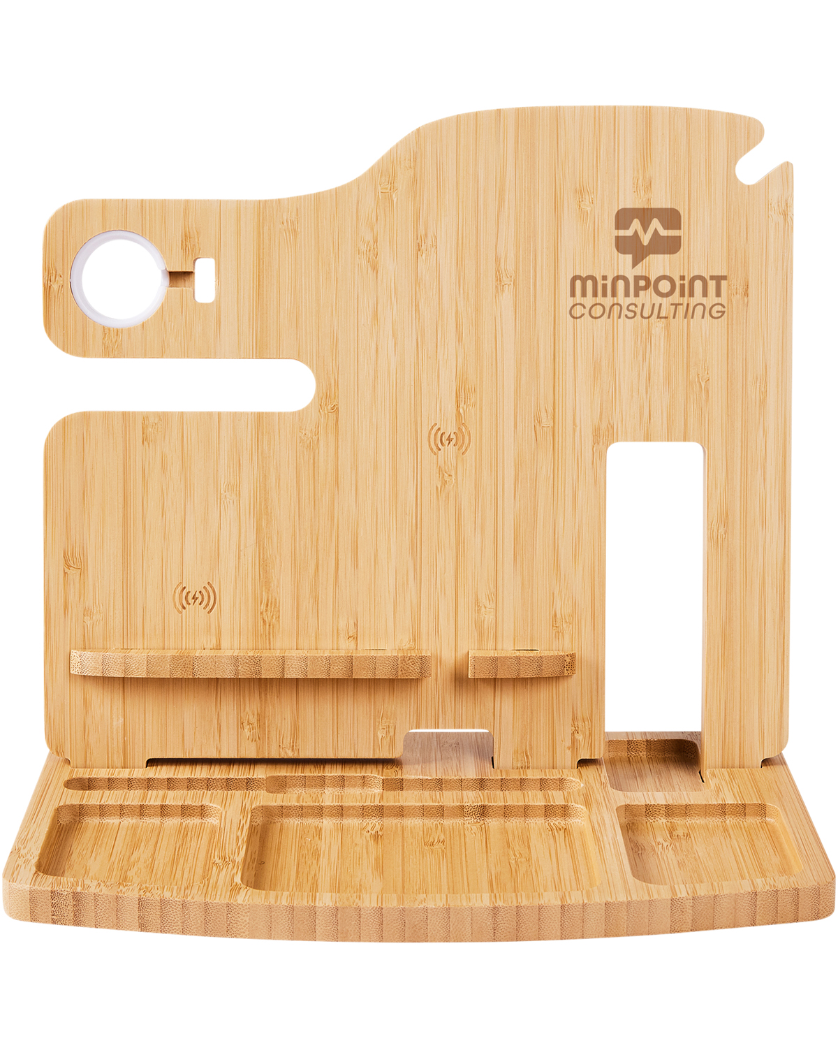 Portia Bamboo Charging Valet Station 10