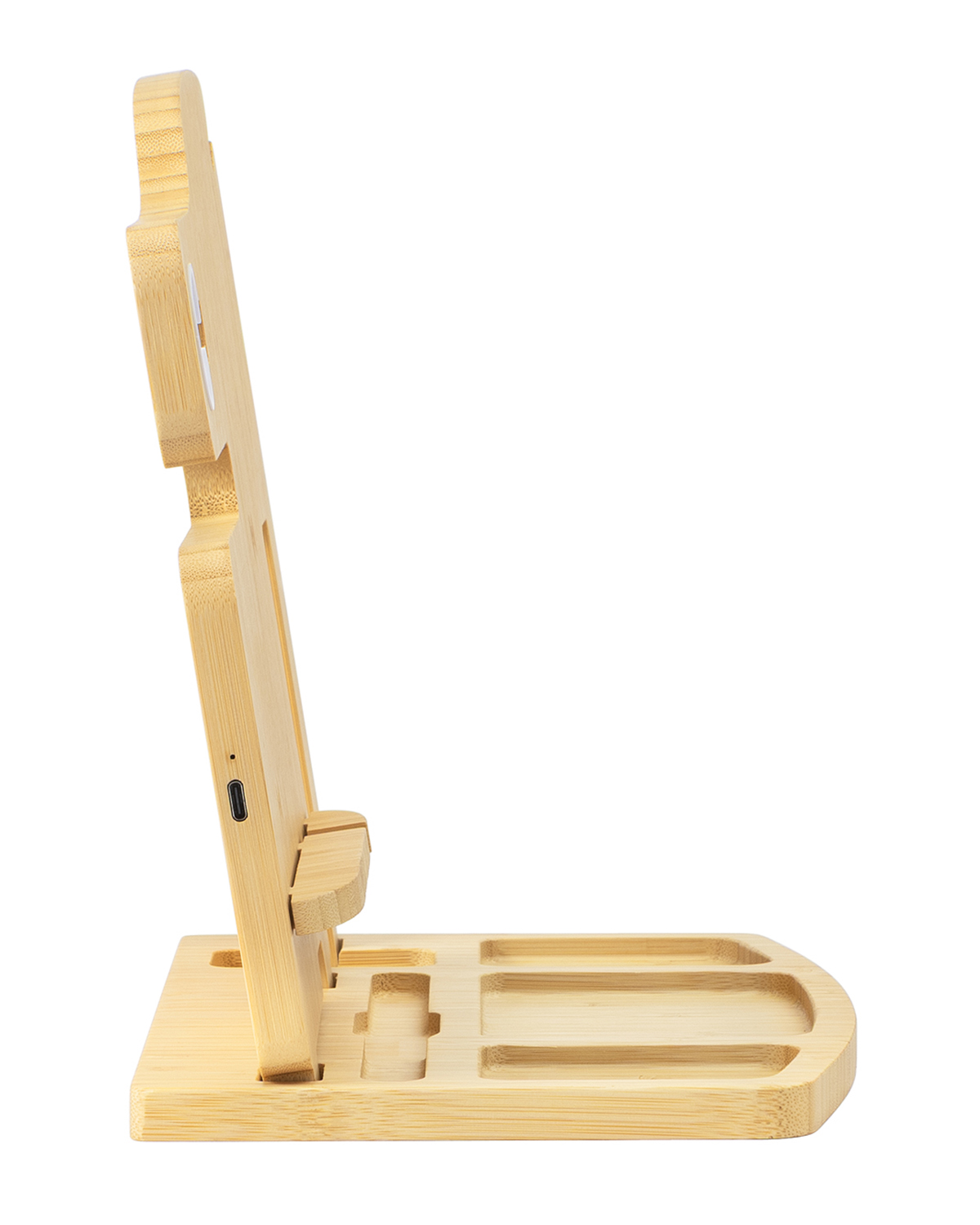 Portia Bamboo Charging Valet Station 15
